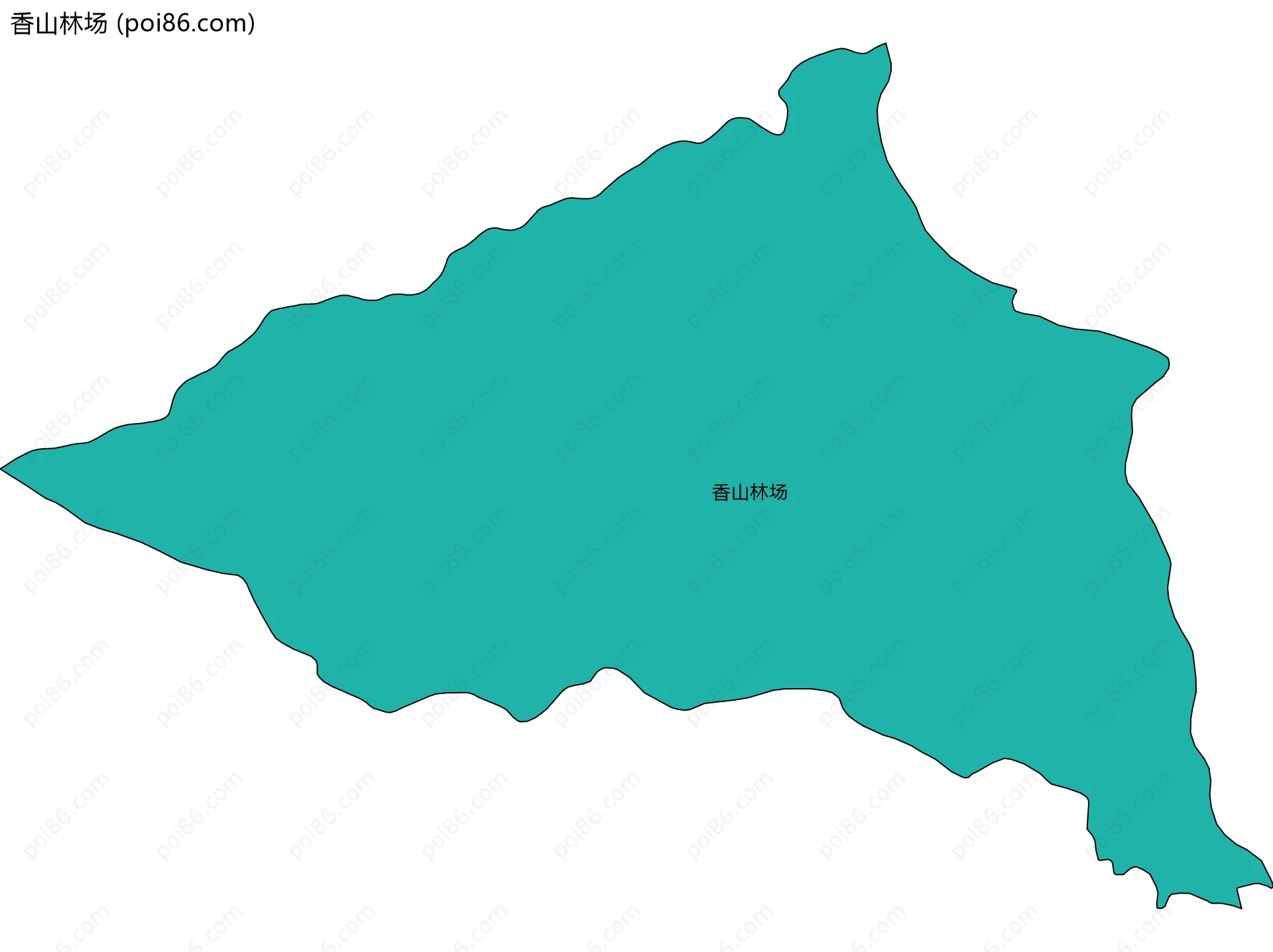 香山林场边界地图