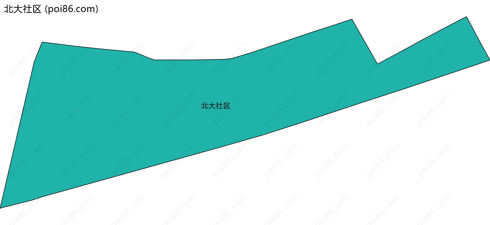 北大社区边界地图