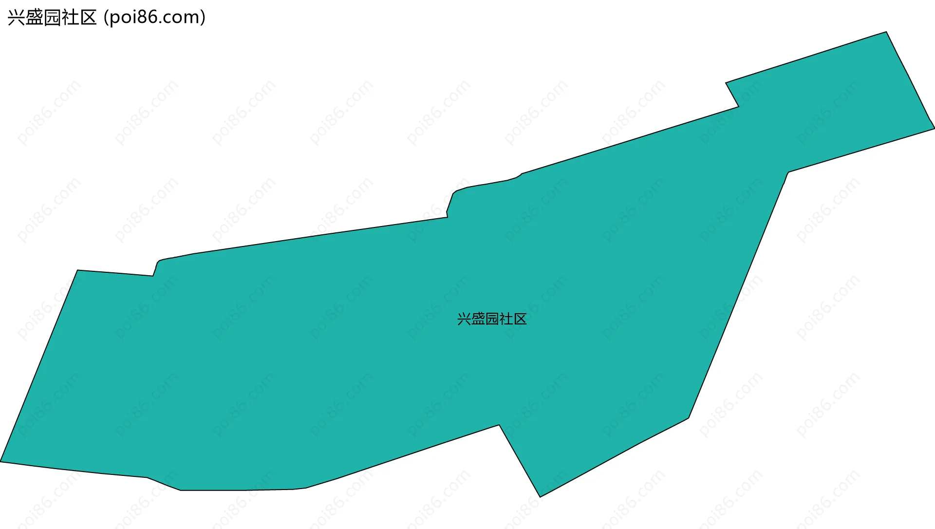 兴盛园社区边界地图