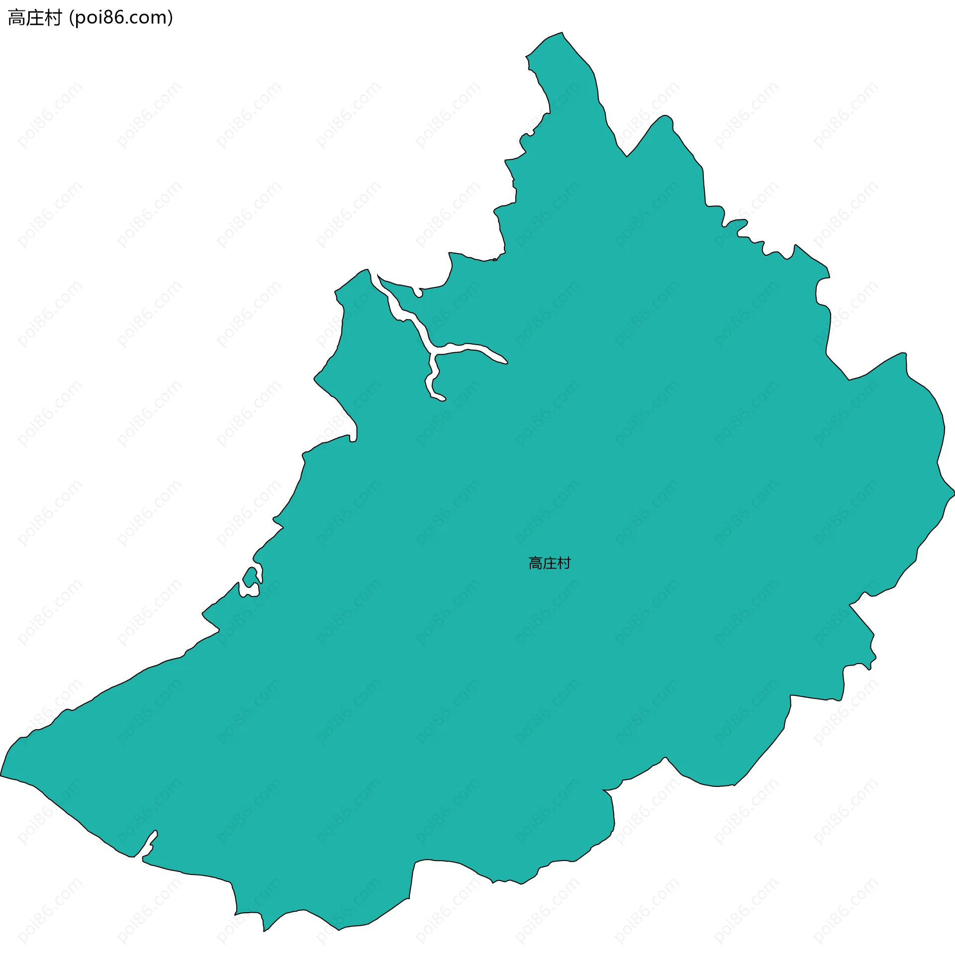 高庄村边界地图