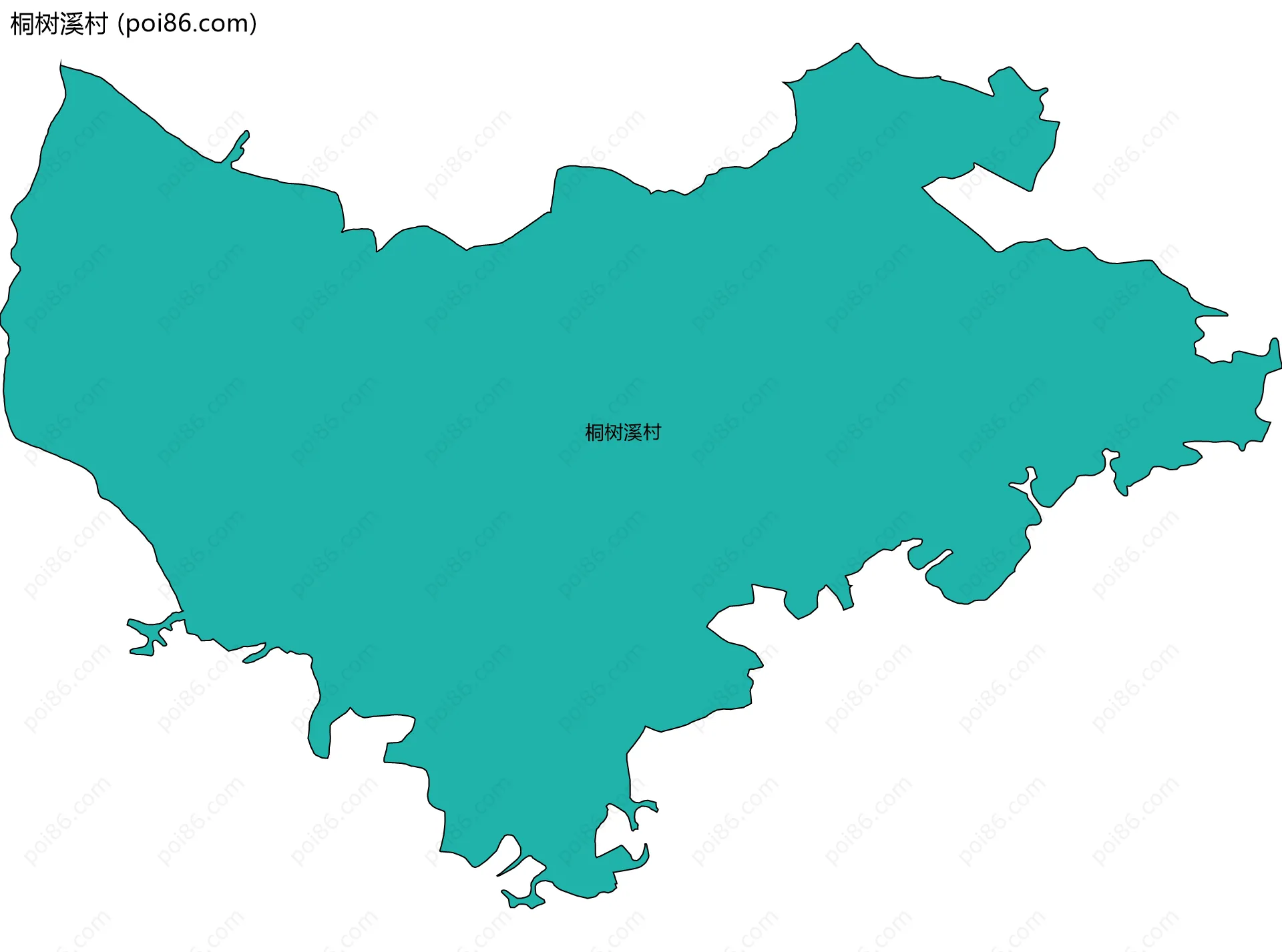 桐树溪村边界地图