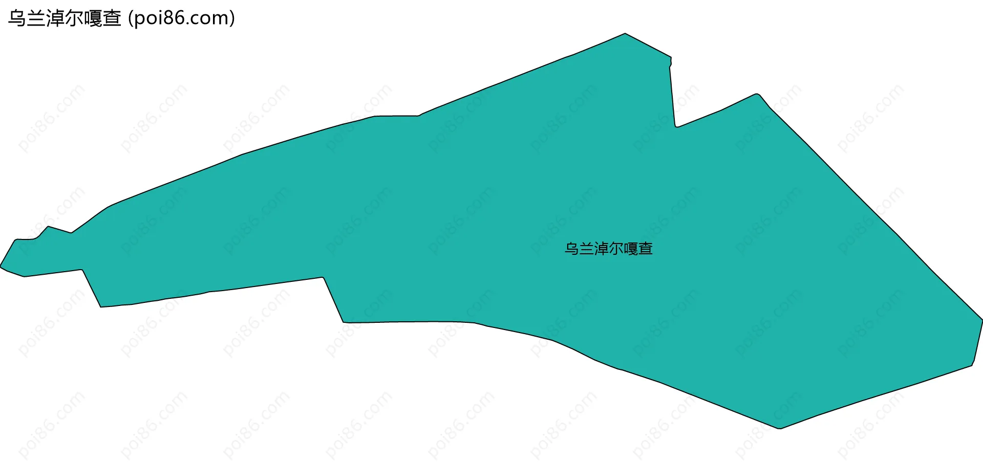 乌兰淖尔嘎查边界地图