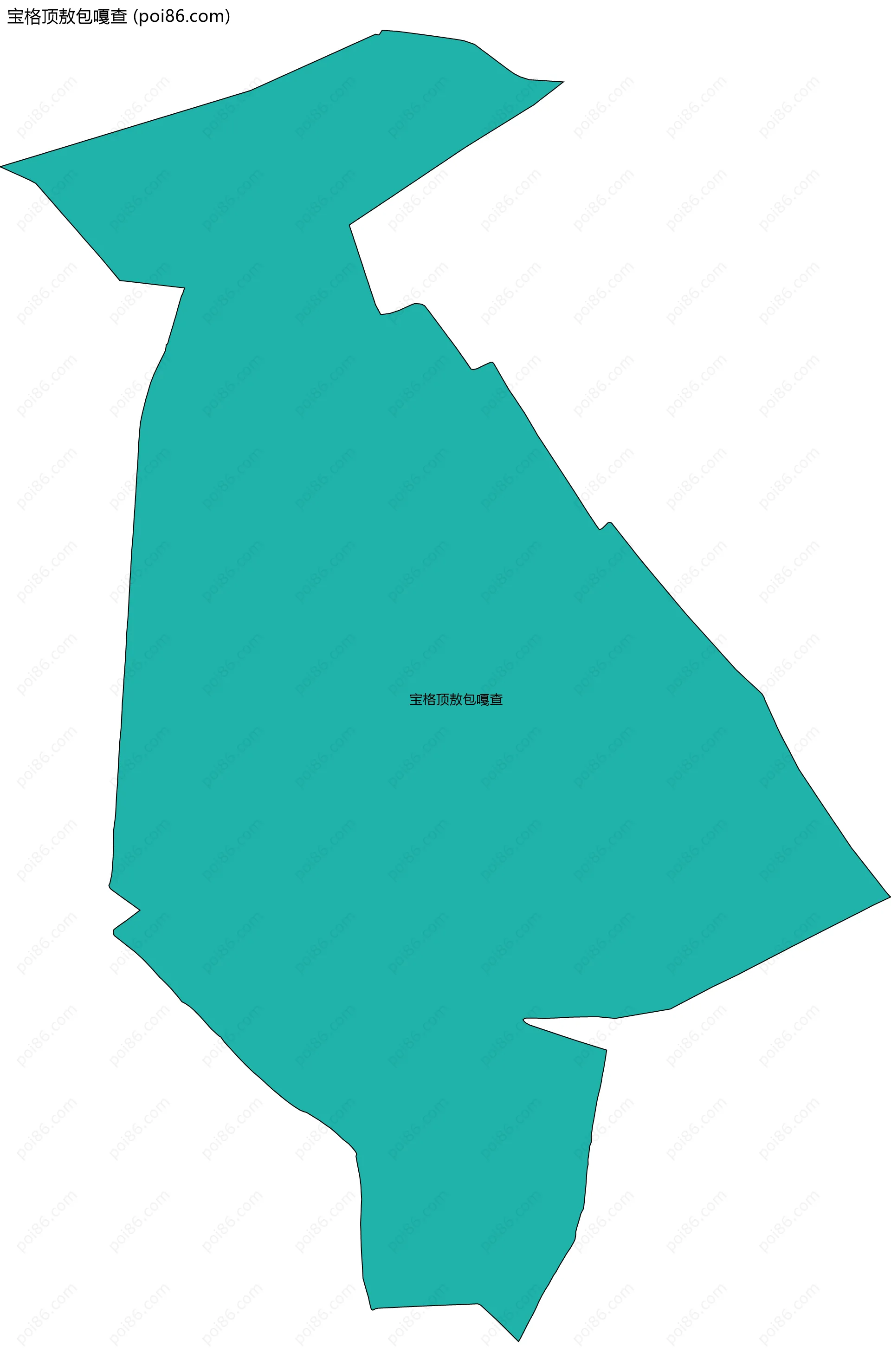宝格顶敖包嘎查边界地图