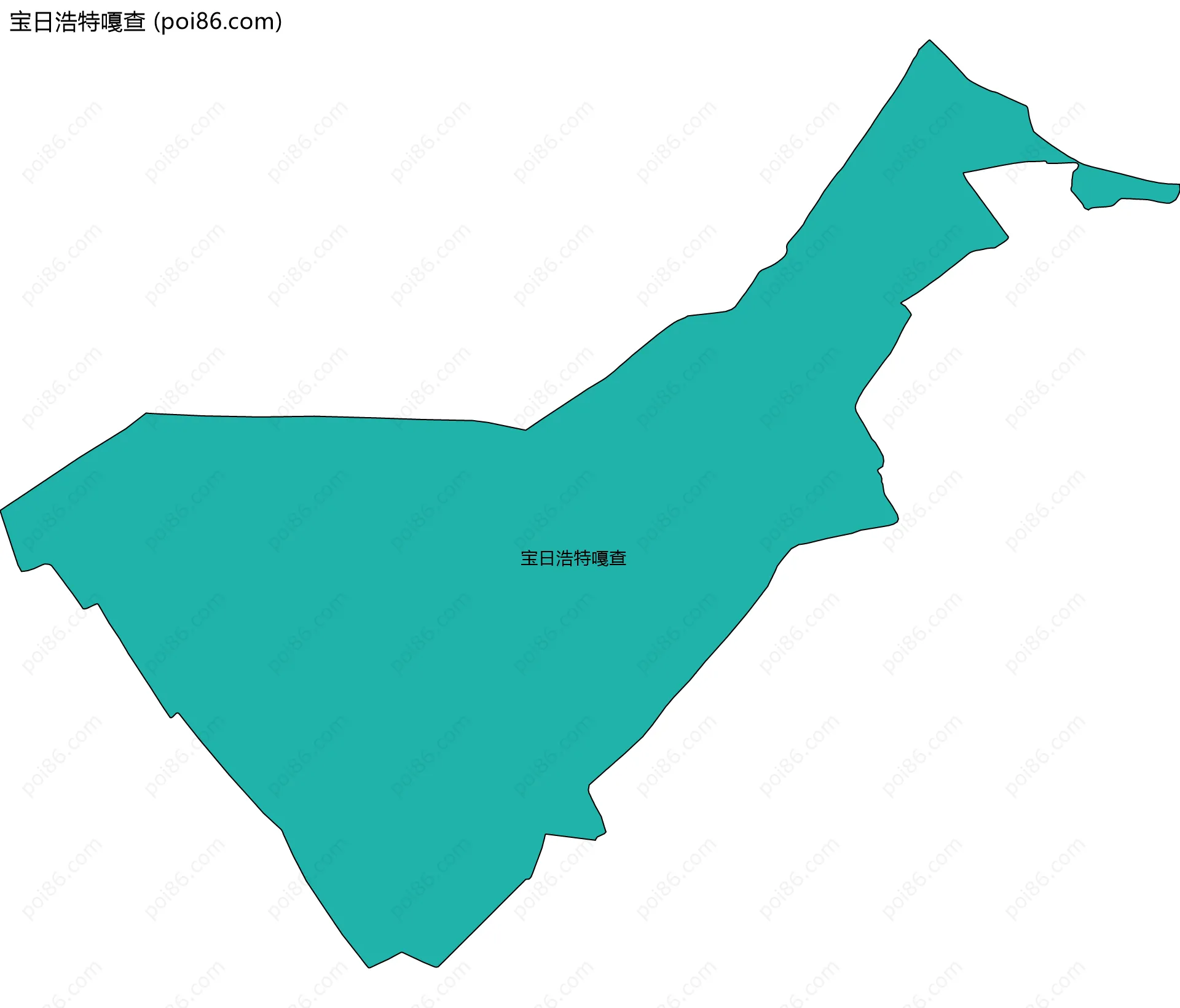 宝日浩特嘎查边界地图