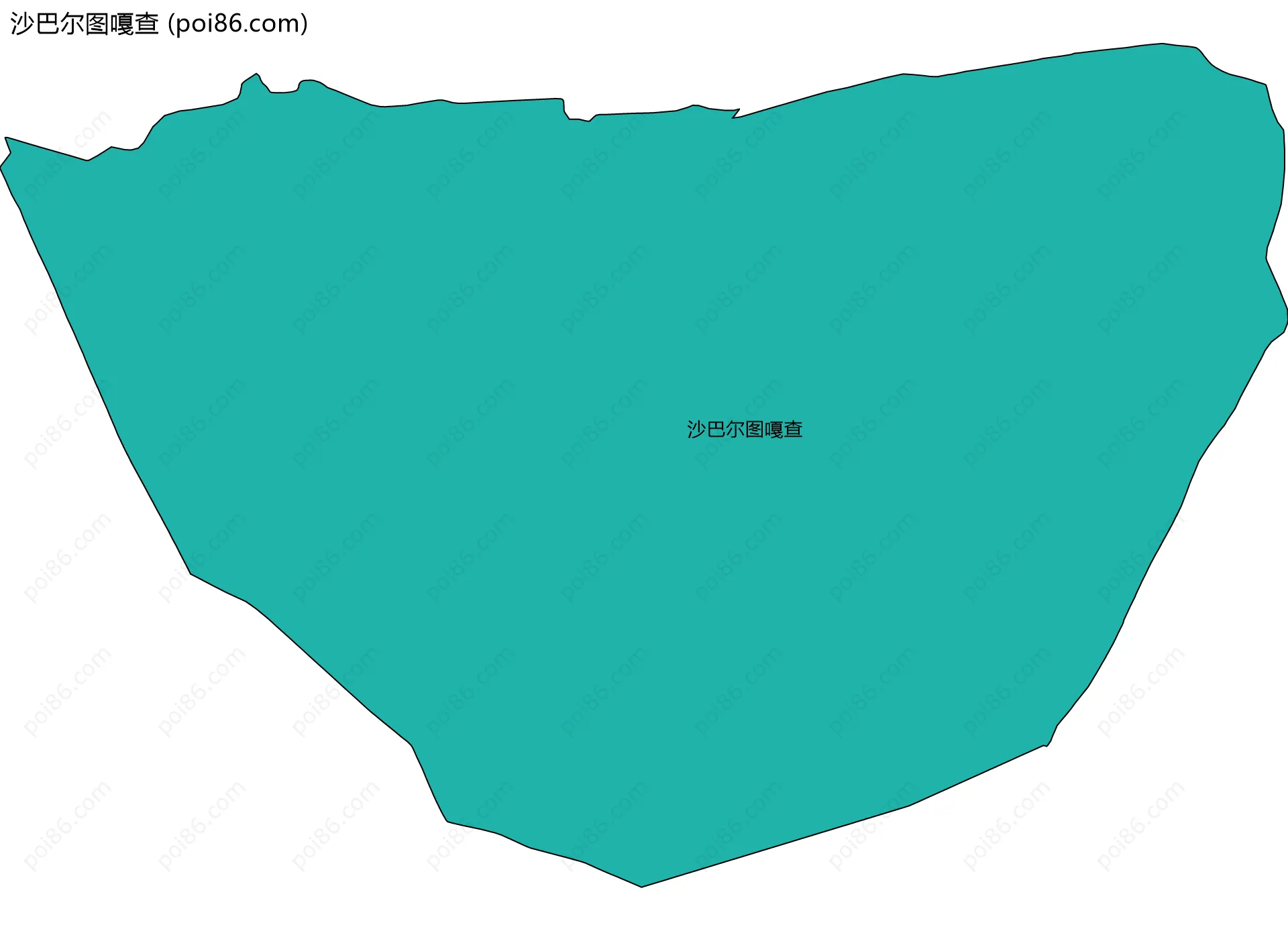 沙巴尔图嘎查边界地图