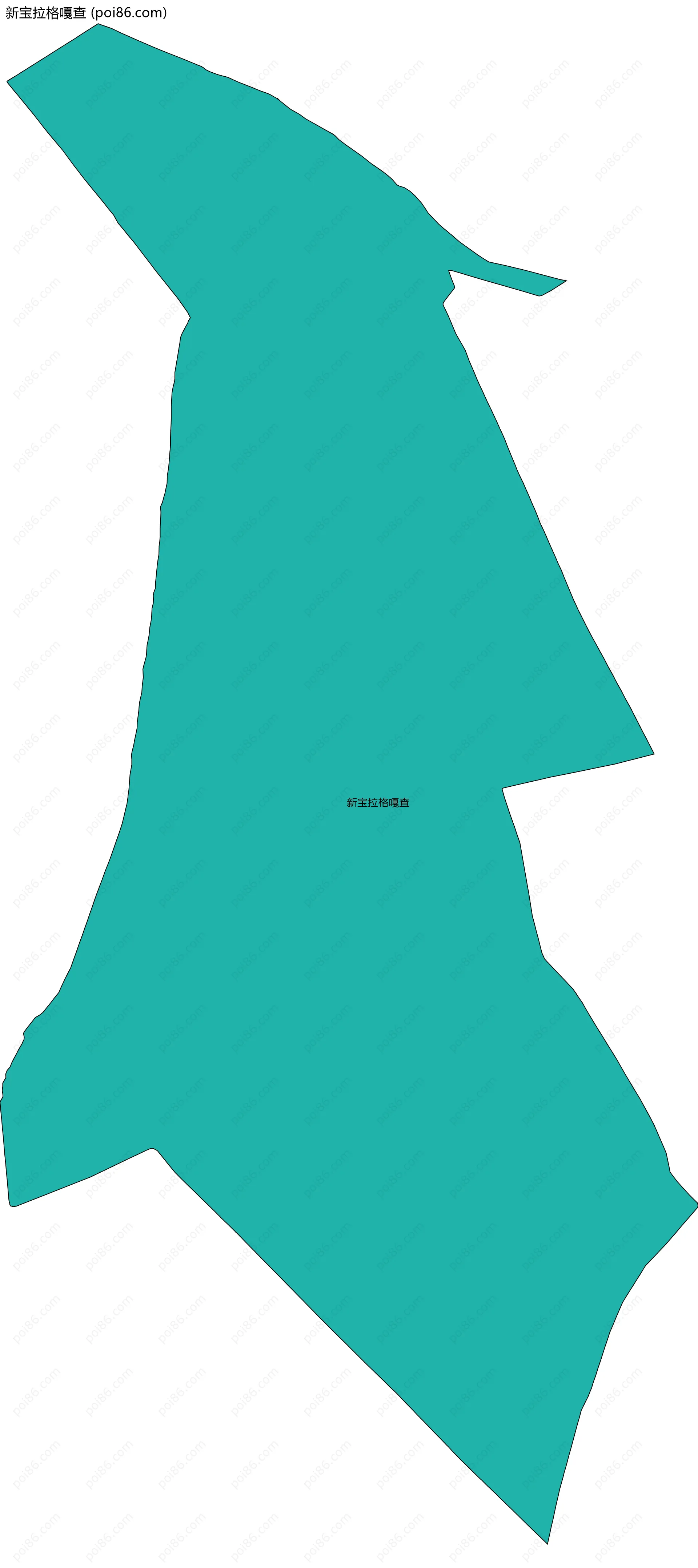 新宝拉格嘎查边界地图