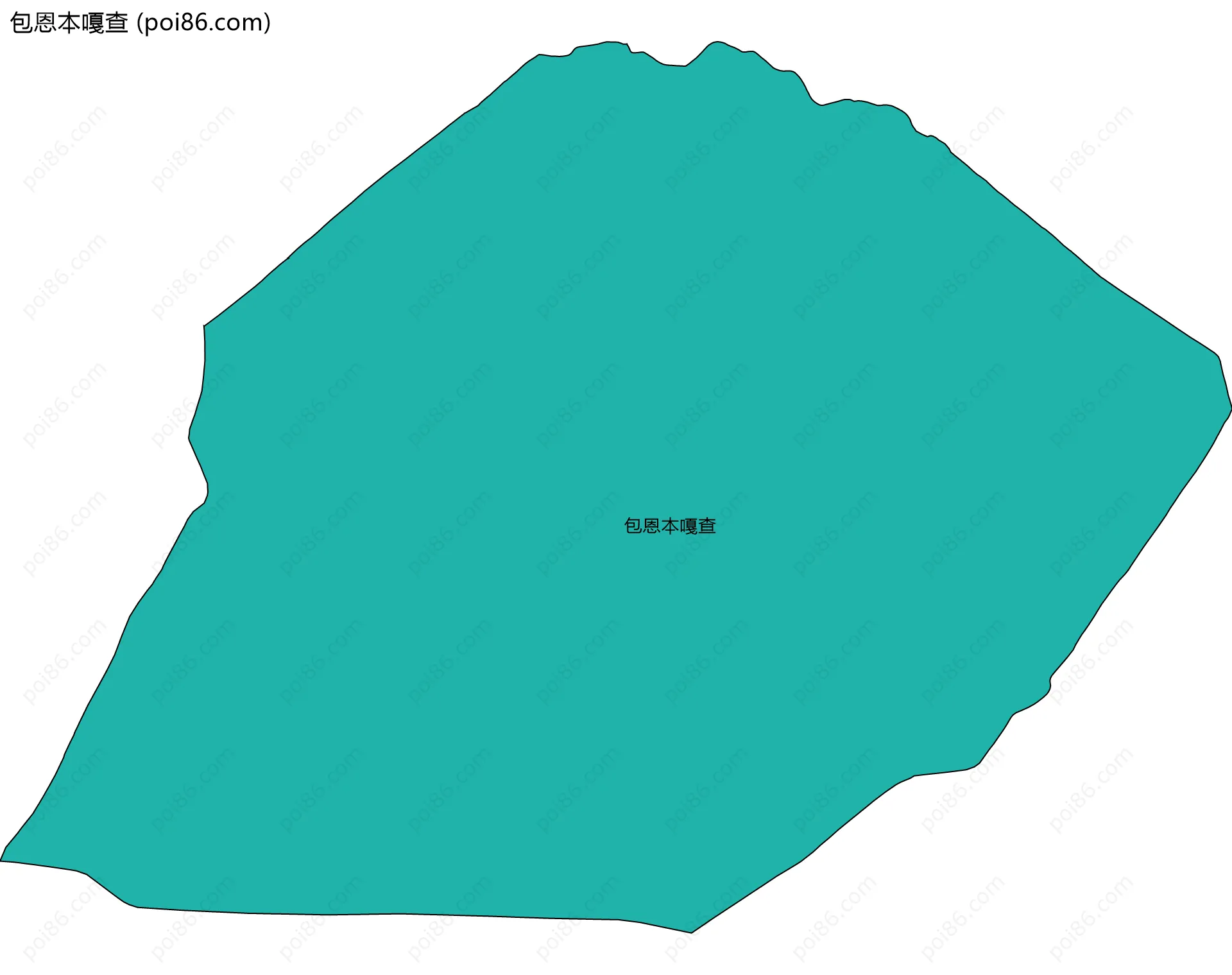 包恩本嘎查边界地图