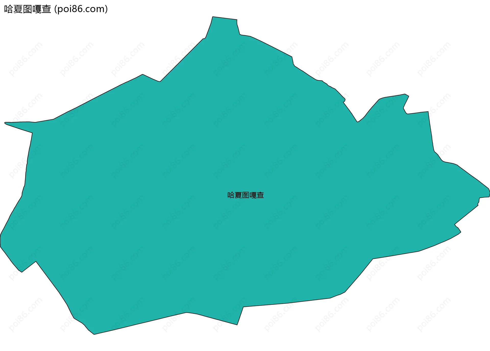 哈夏图嘎查边界地图