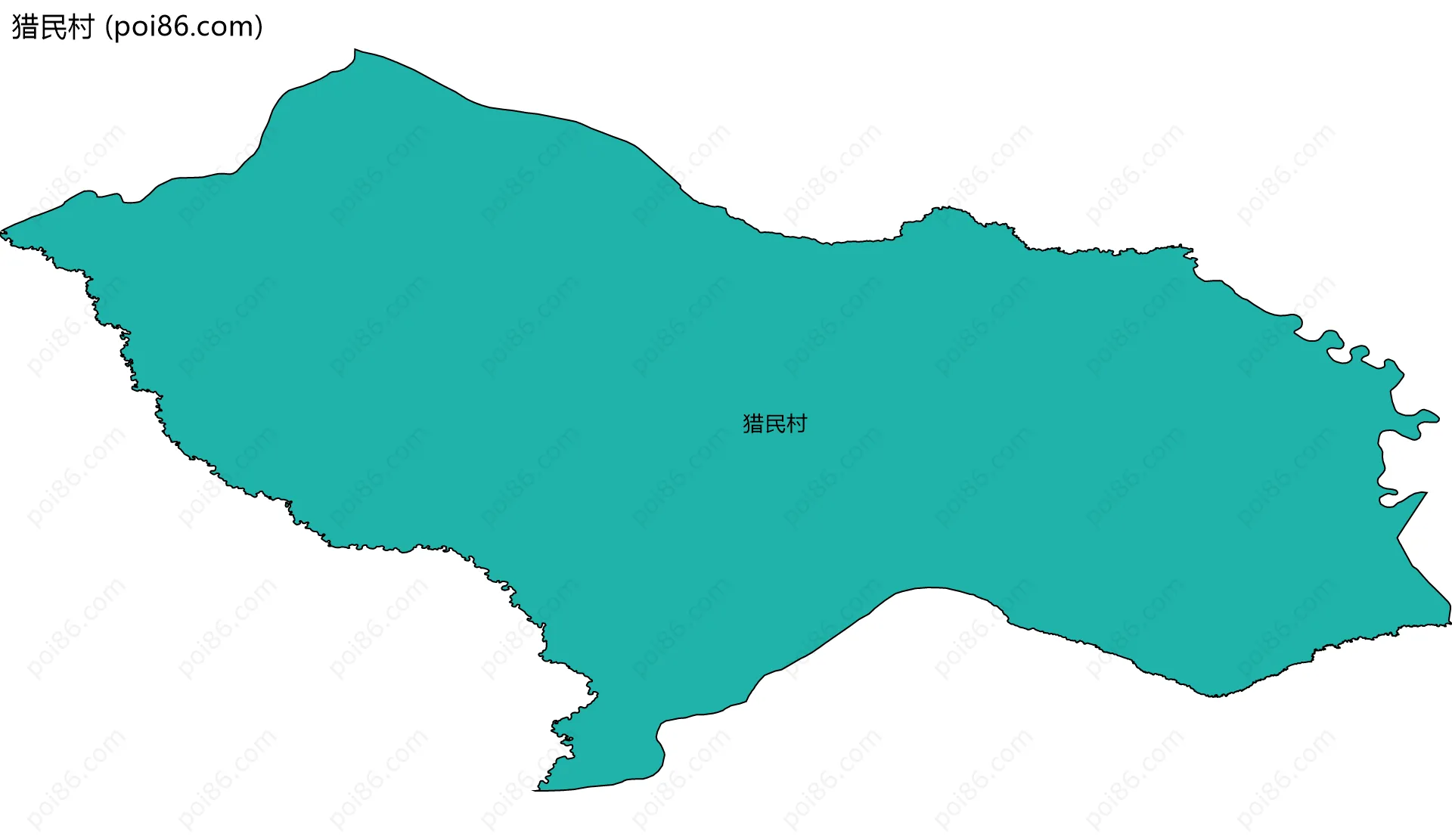 猎民村边界地图