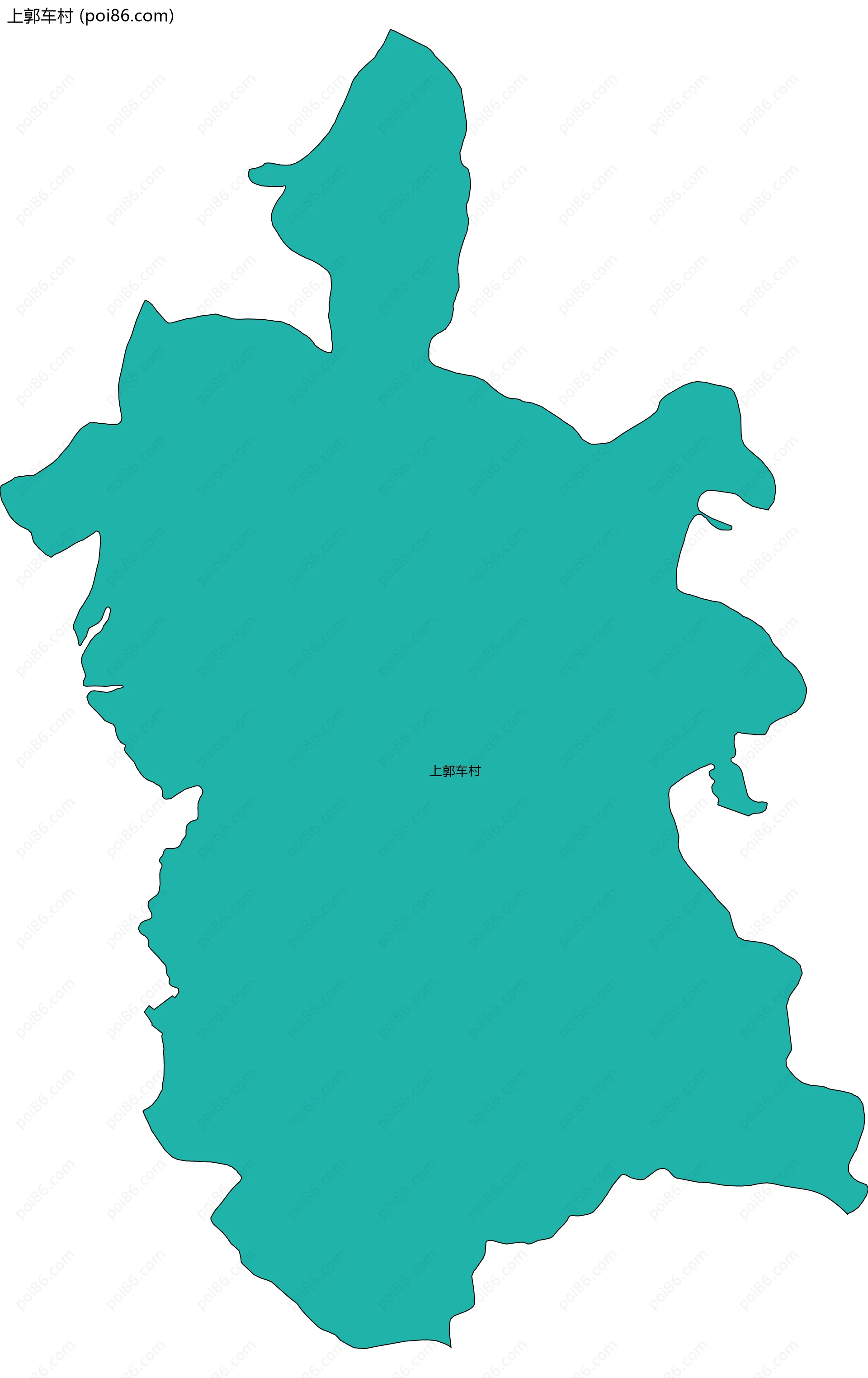 上郭车村边界地图