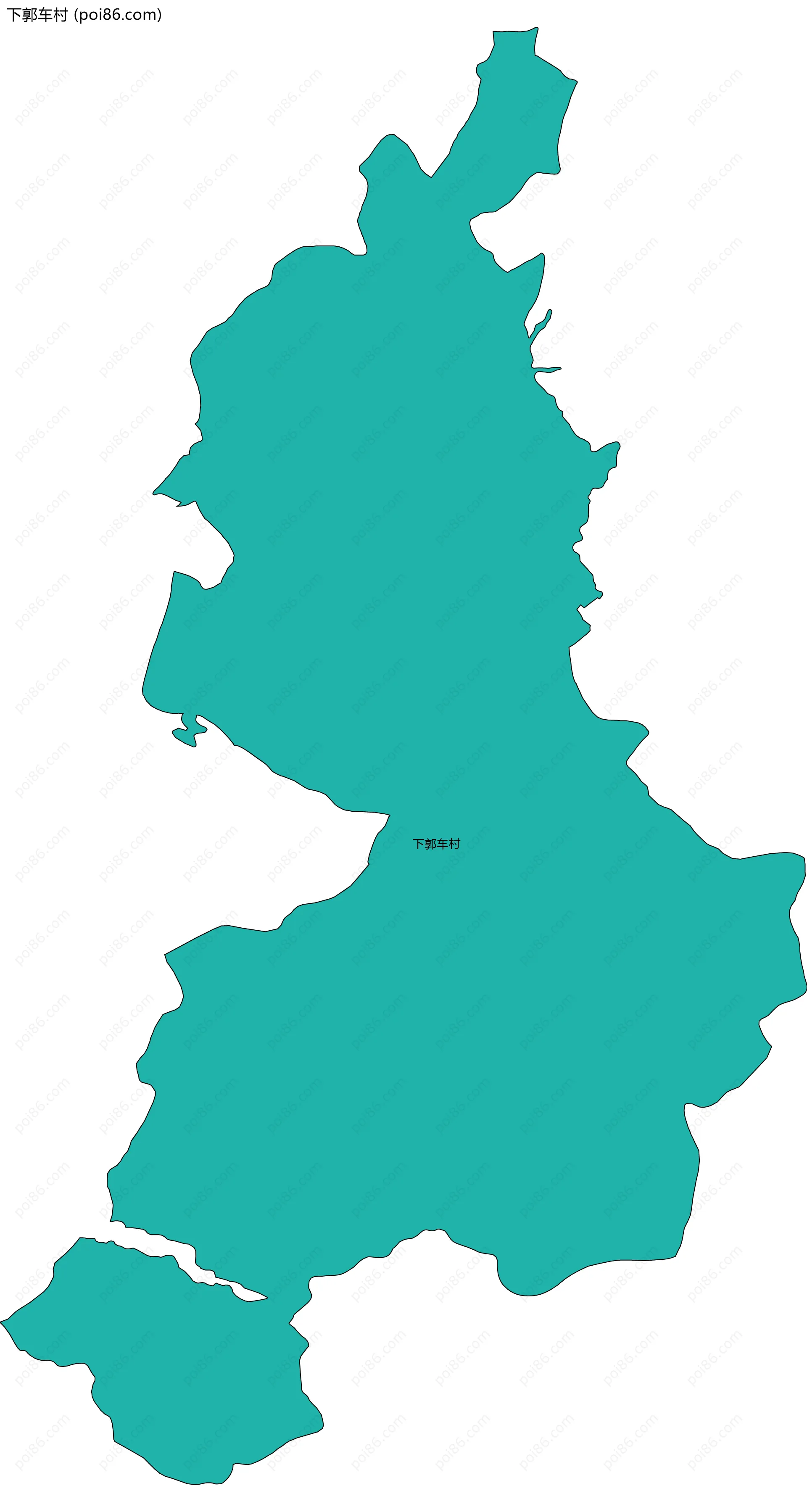 下郭车村边界地图