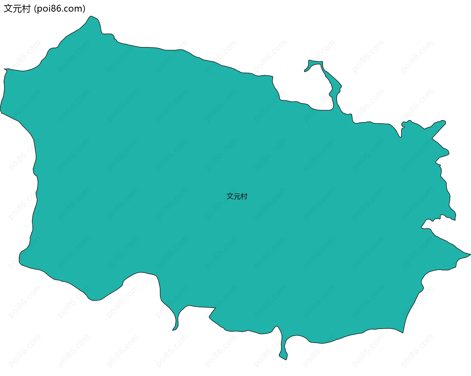 文元村边界地图