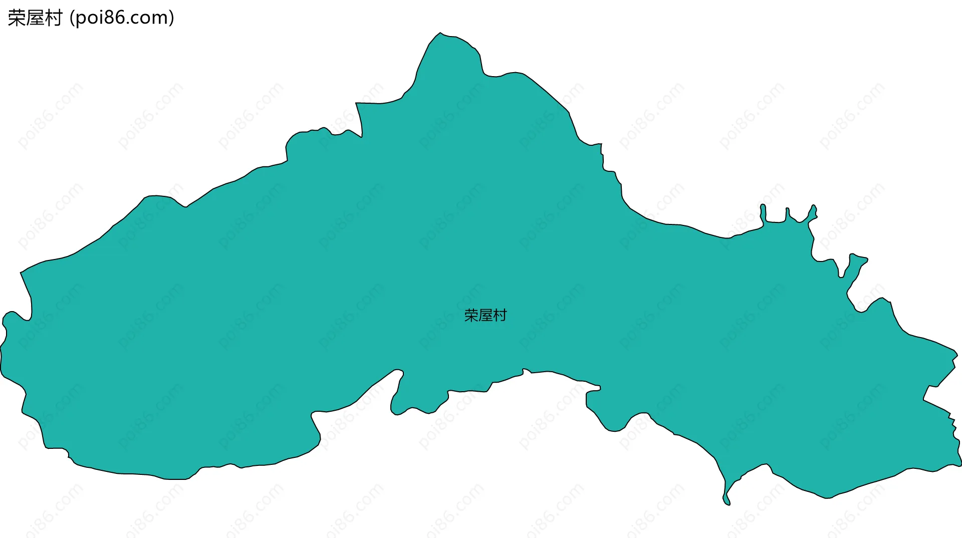 荣屋村边界地图