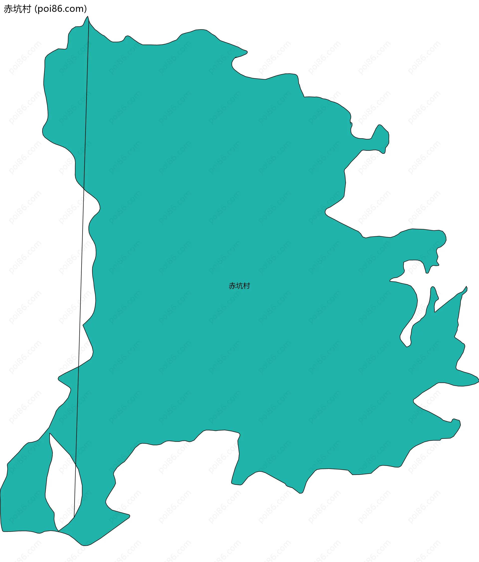 赤坑村边界地图