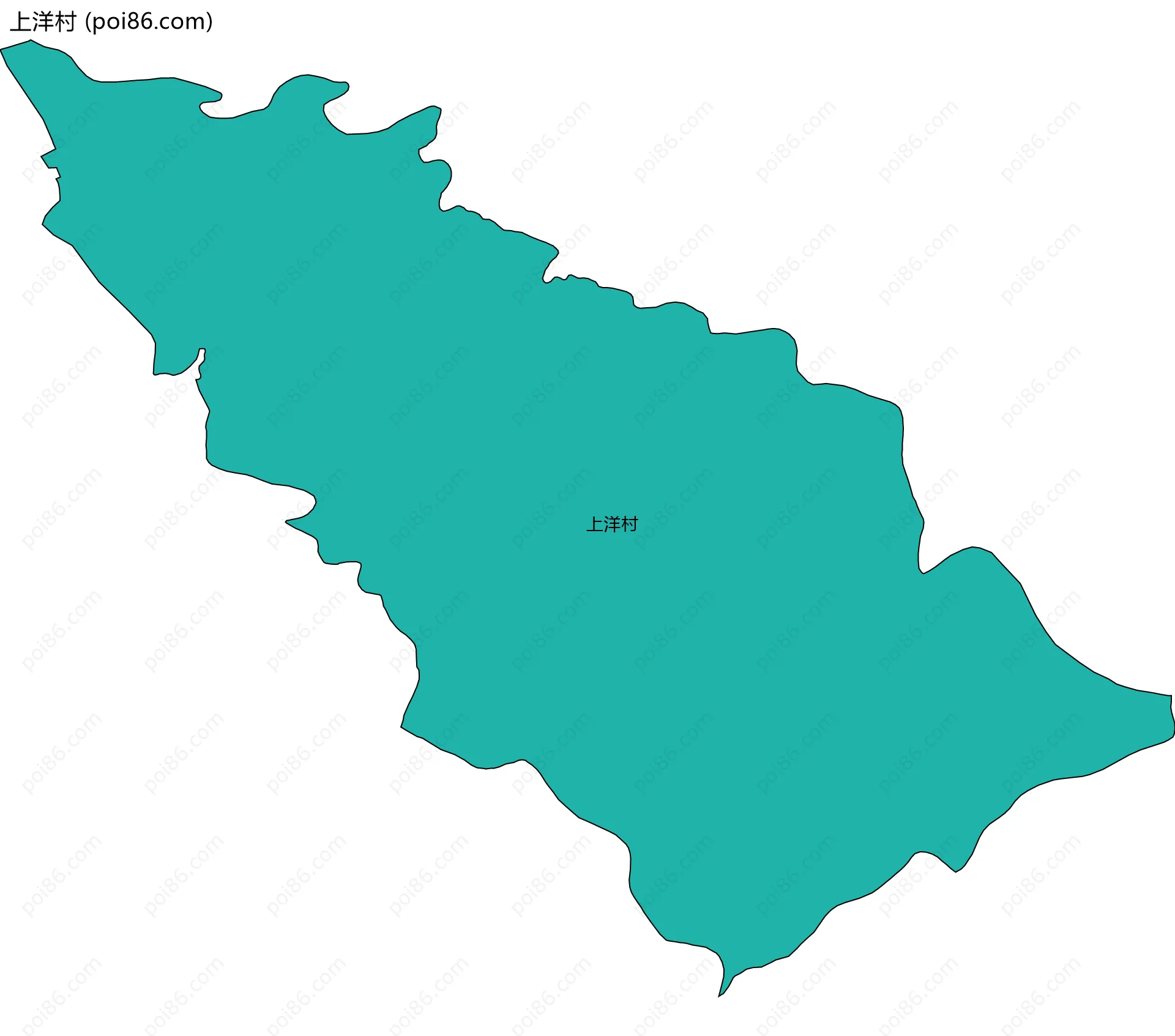上洋村边界地图