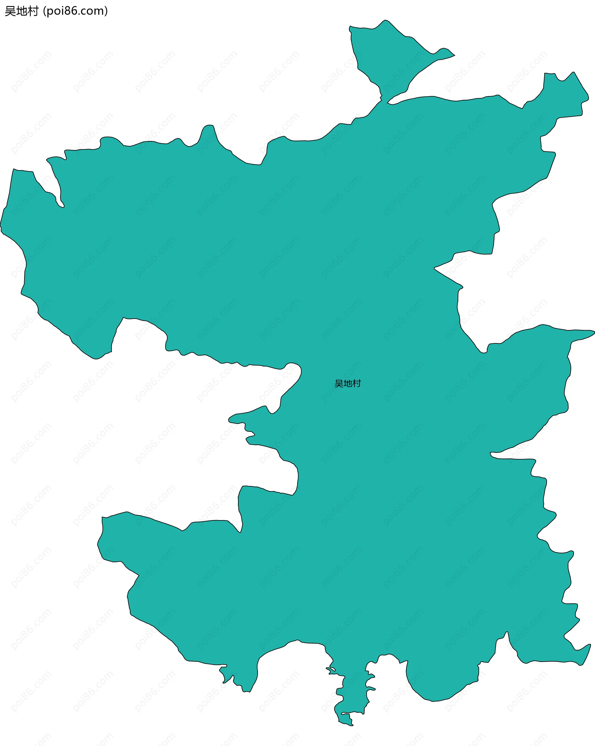 吴地村边界地图