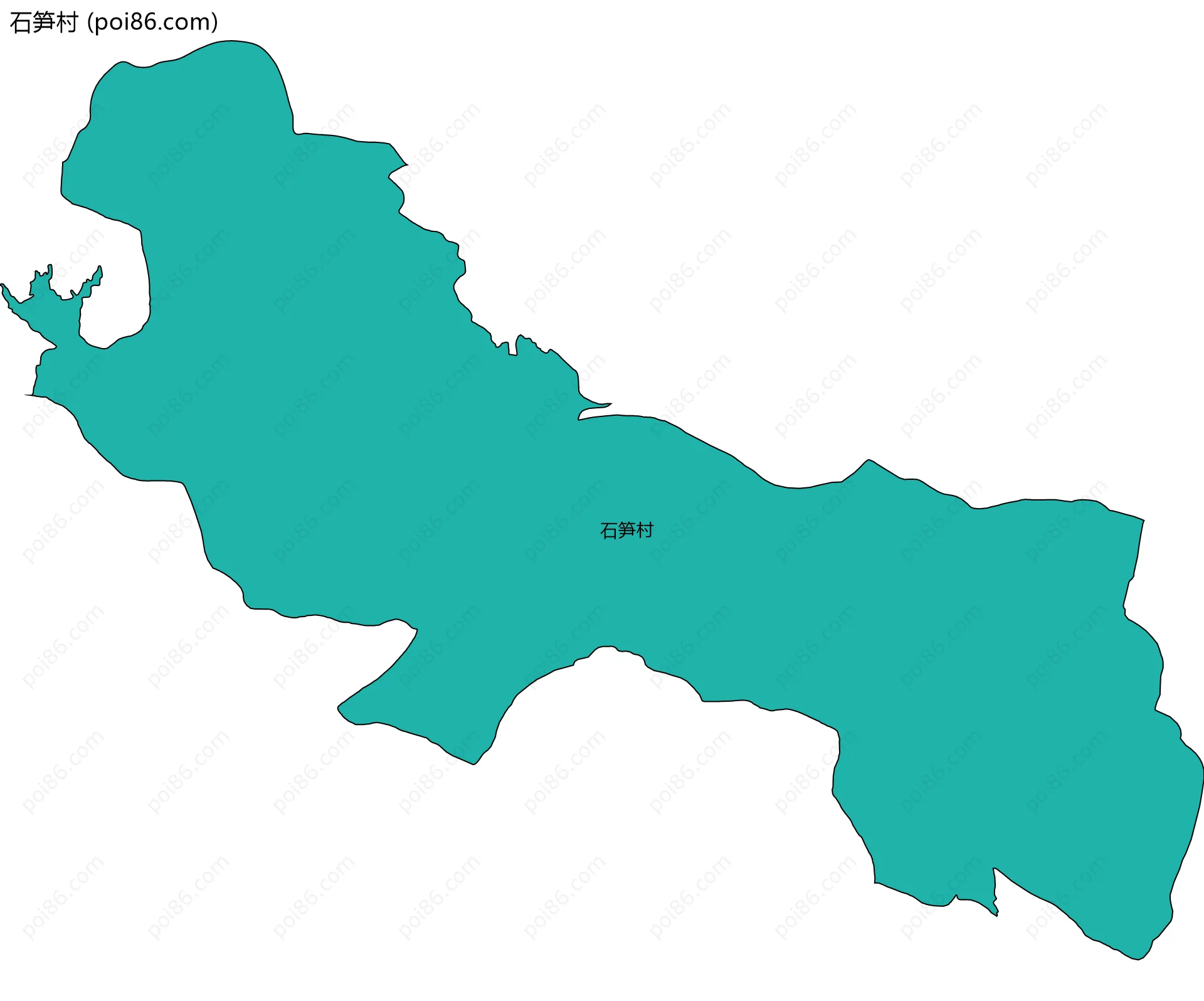 石笋村边界地图