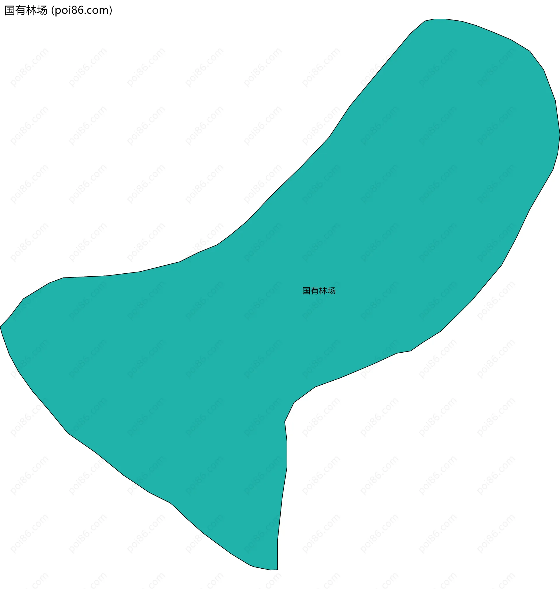 国有林场边界地图