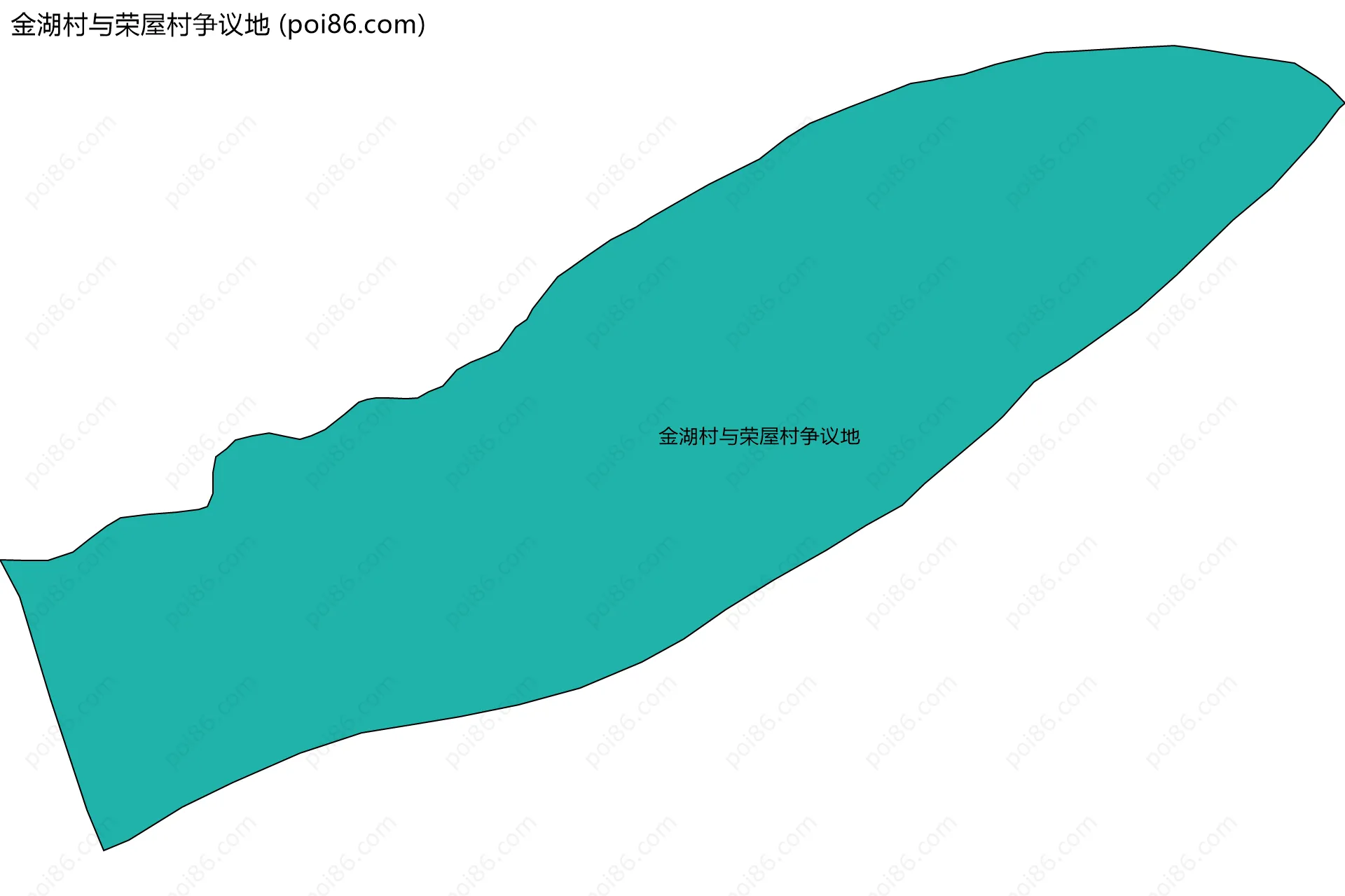 金湖村与荣屋村争议地边界地图