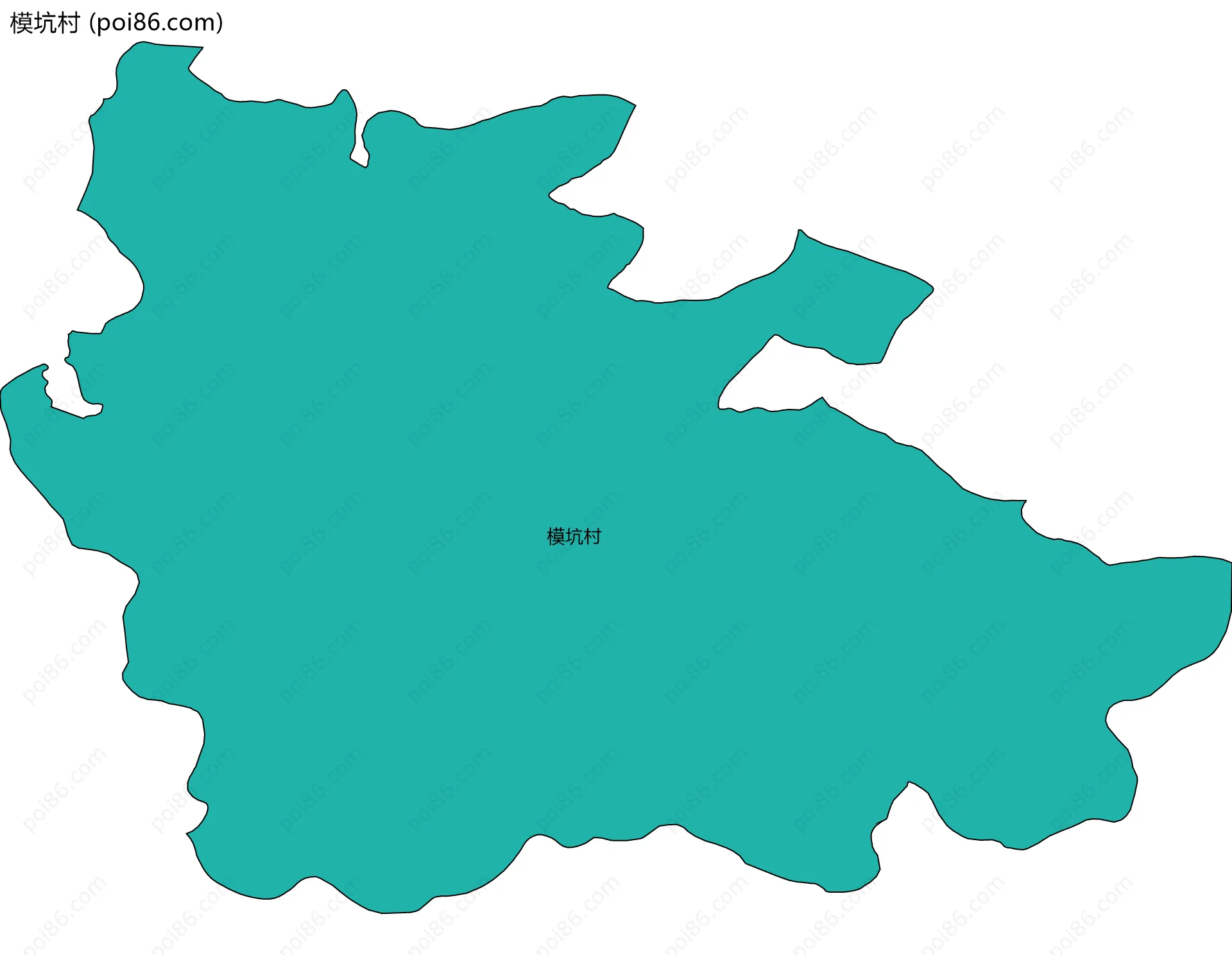 模坑村边界地图
