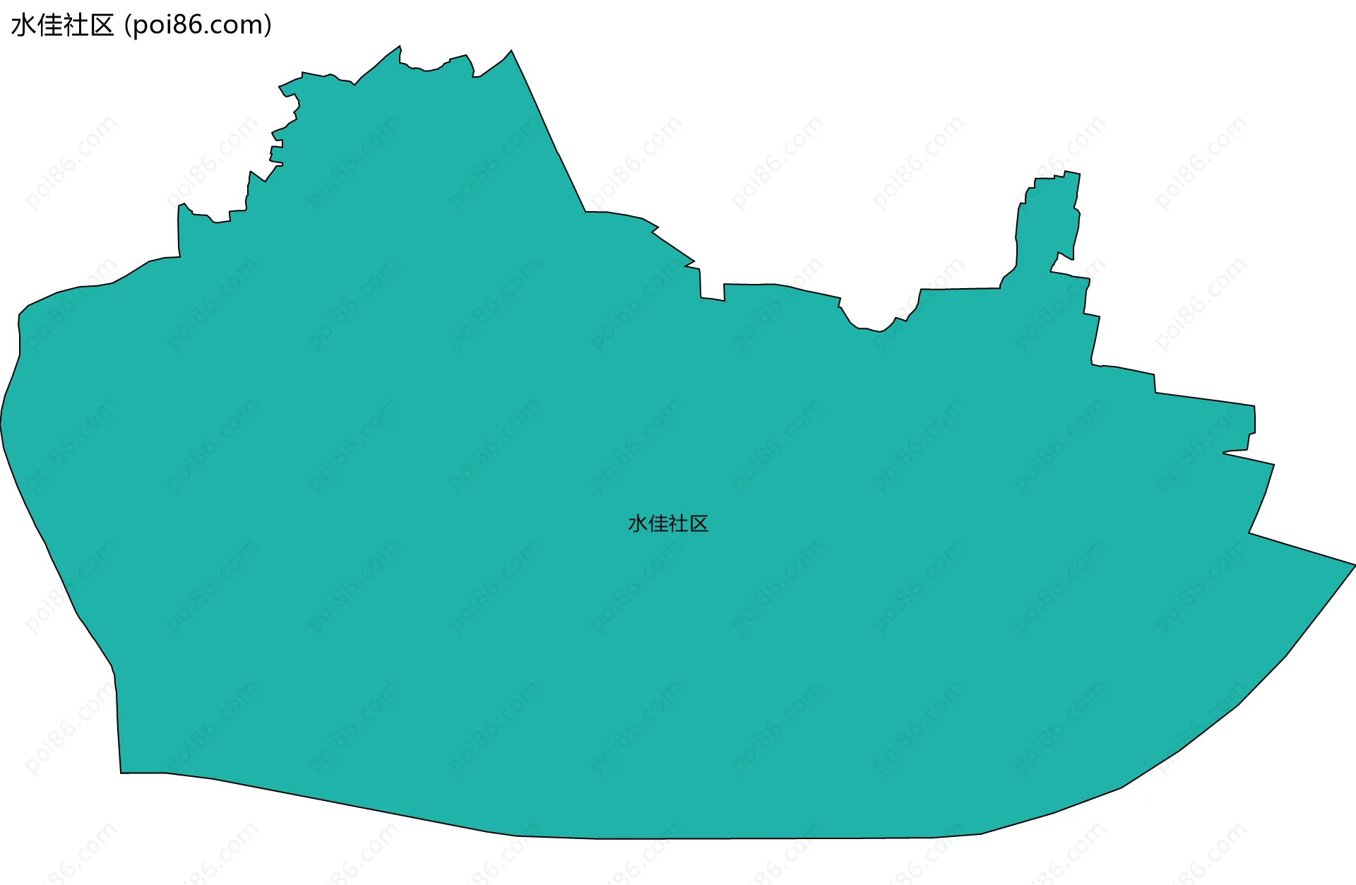水佳社区边界地图