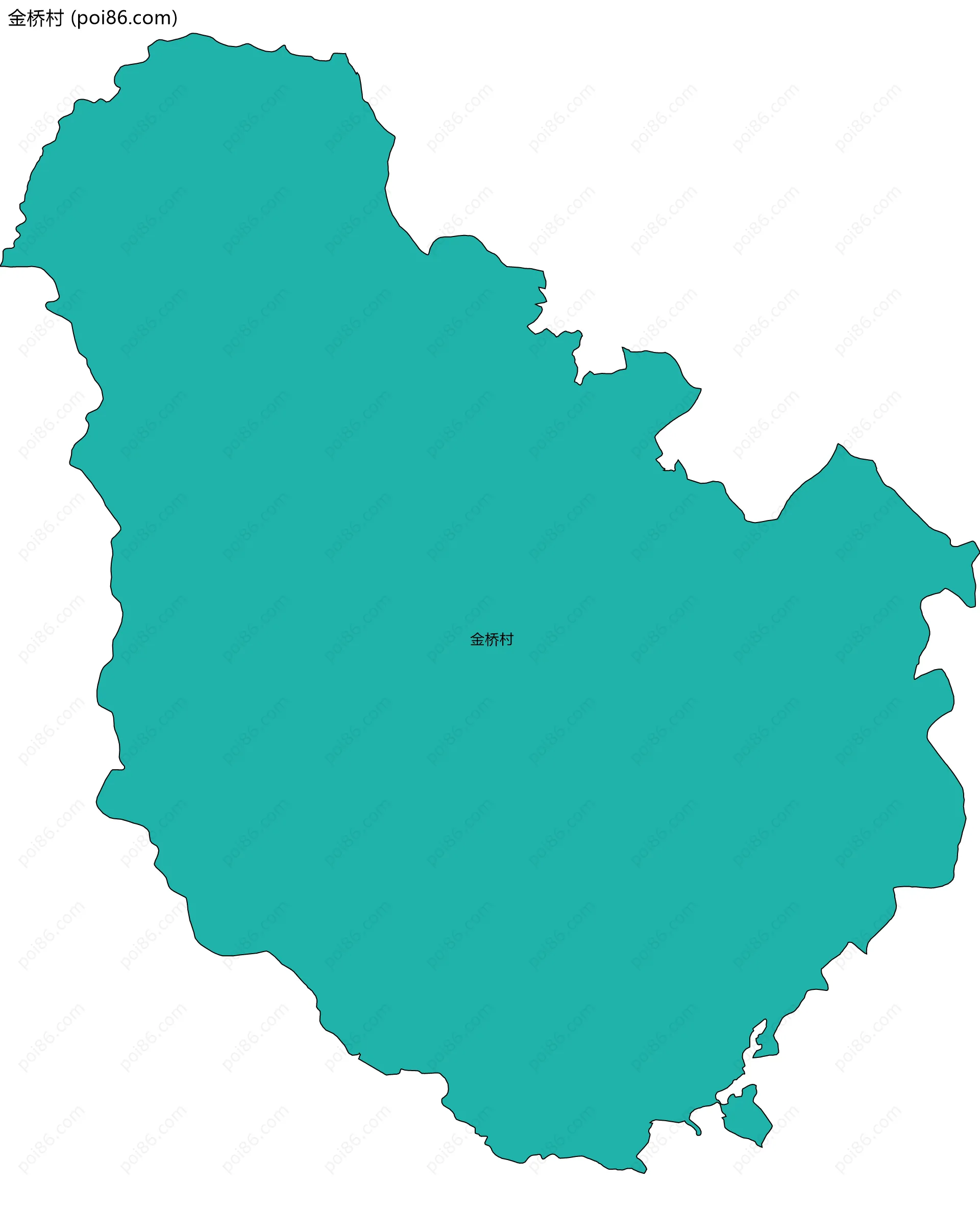 金桥村边界地图