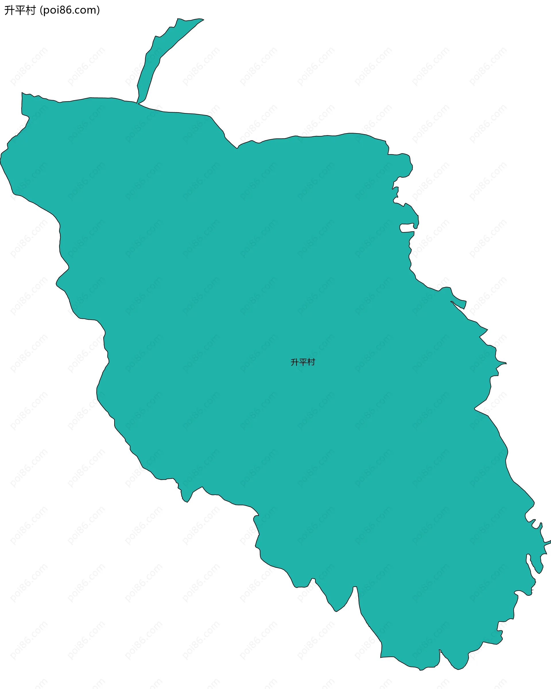 升平村边界地图