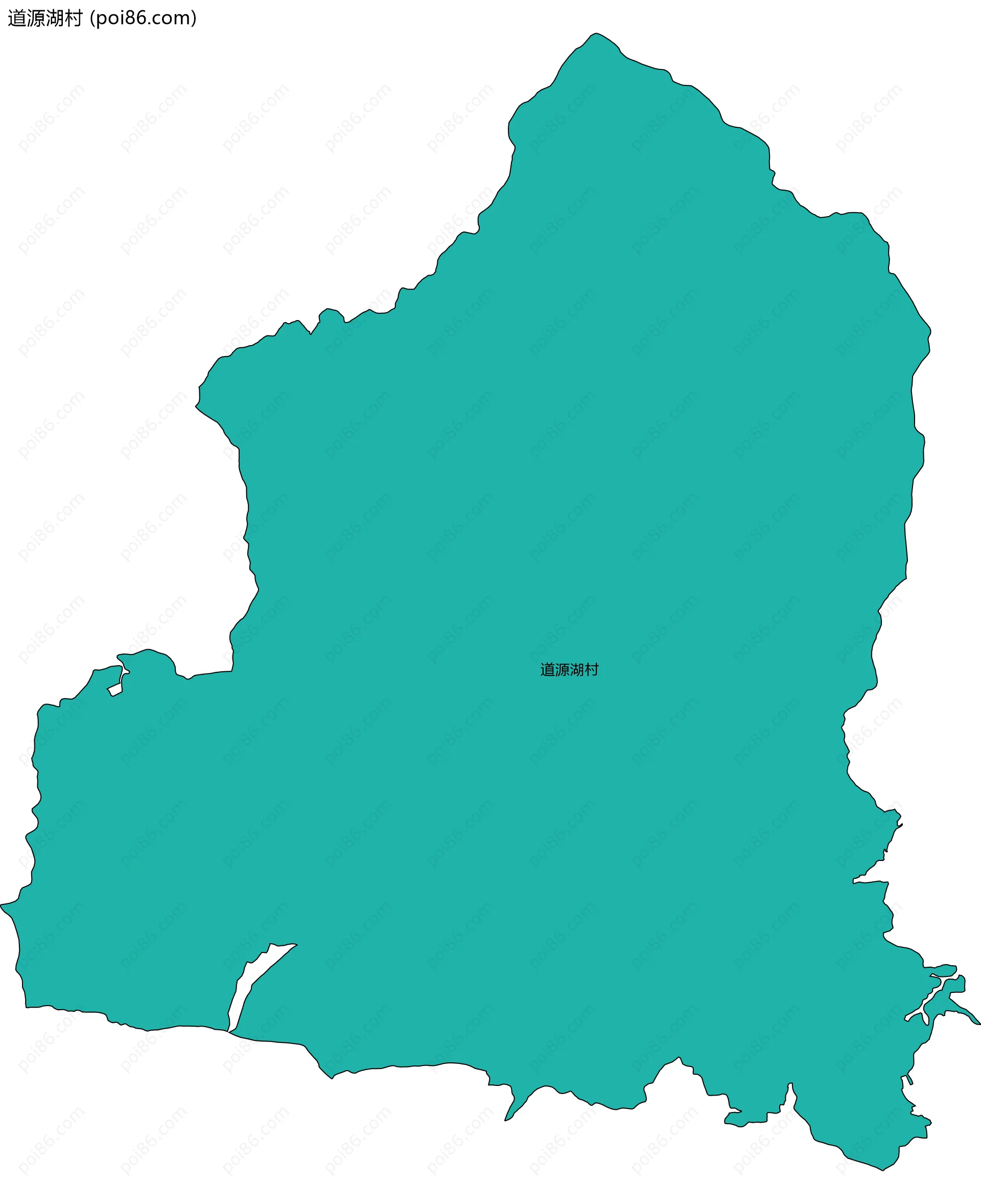 道源湖村边界地图