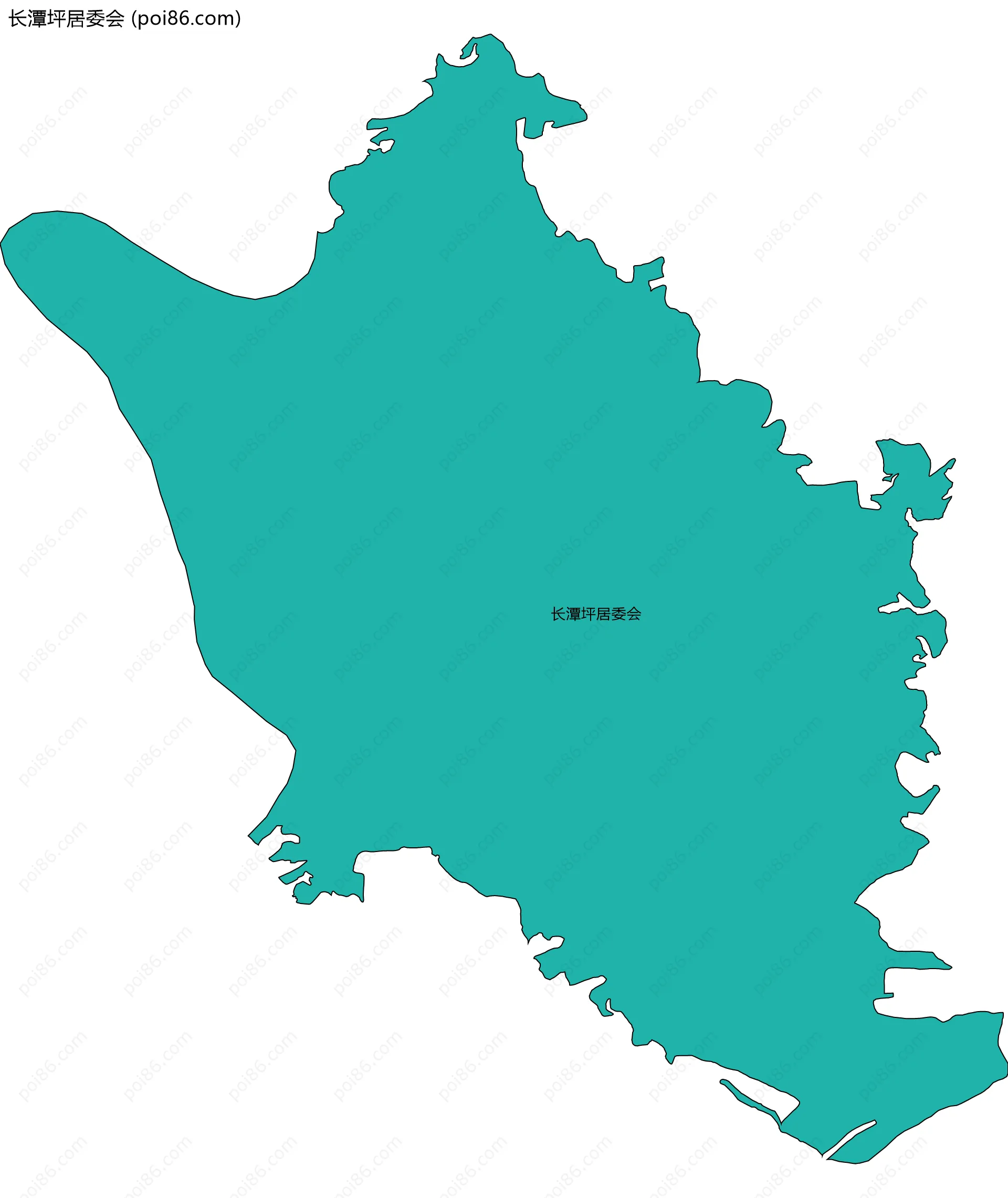 长潭坪居委会边界地图