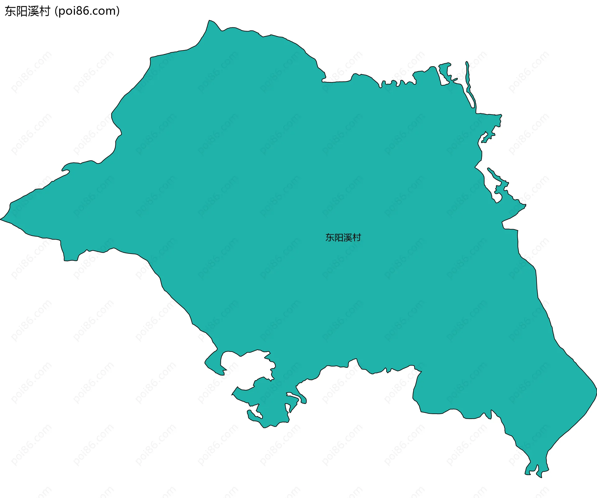东阳溪村边界地图