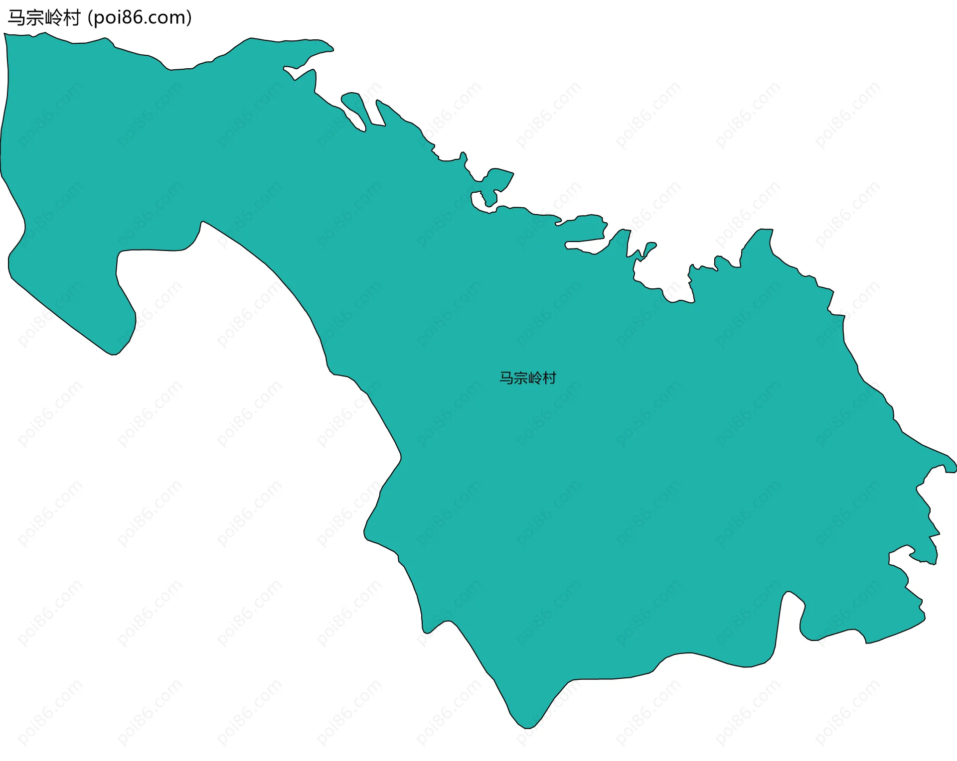 马宗岭村边界地图