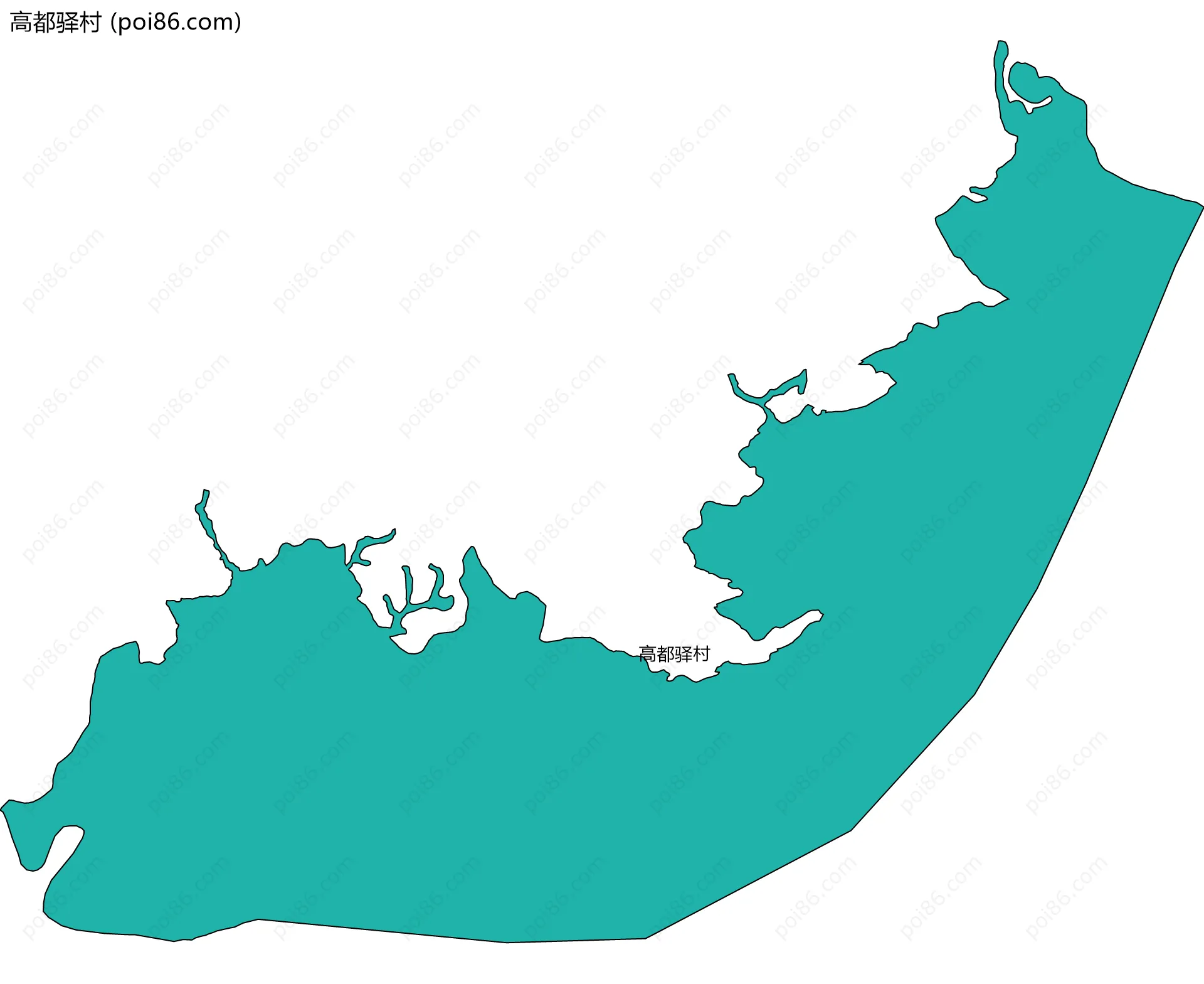 高都驿村边界地图