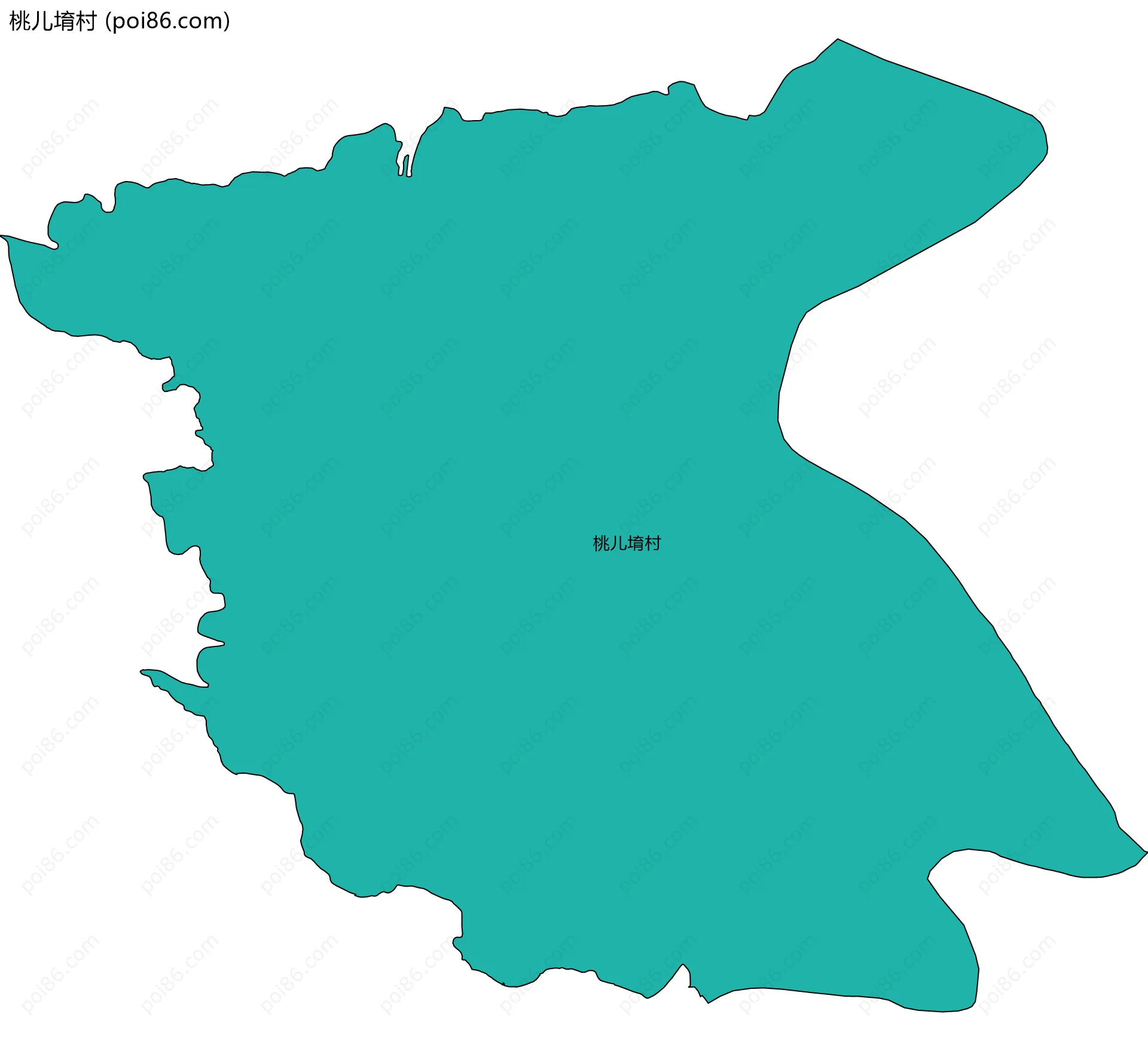 桃儿堉村边界地图