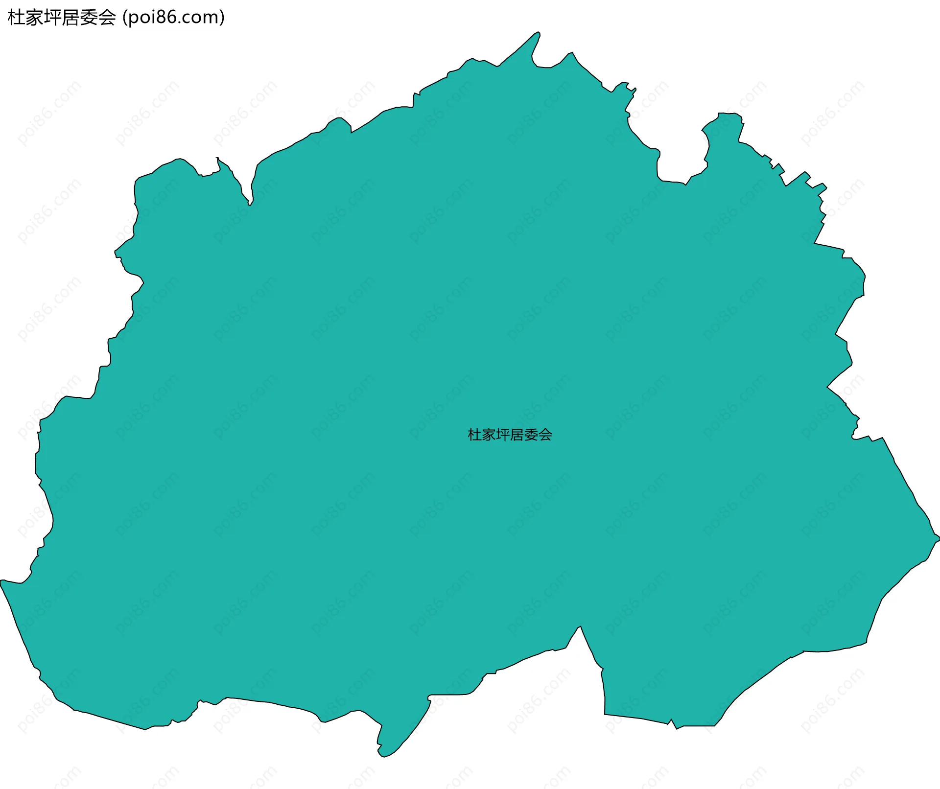 杜家坪居委会边界地图