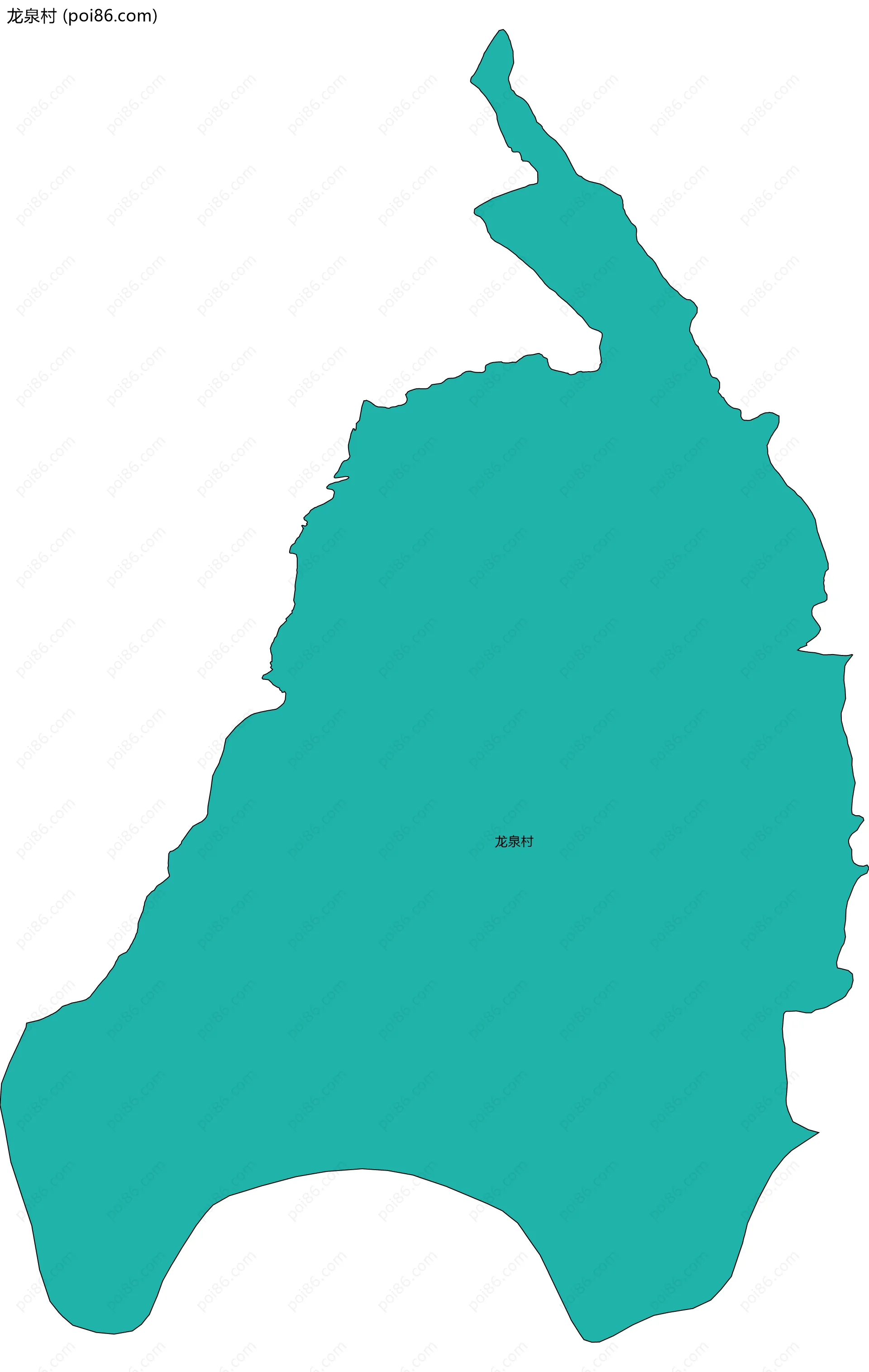 龙泉村边界地图