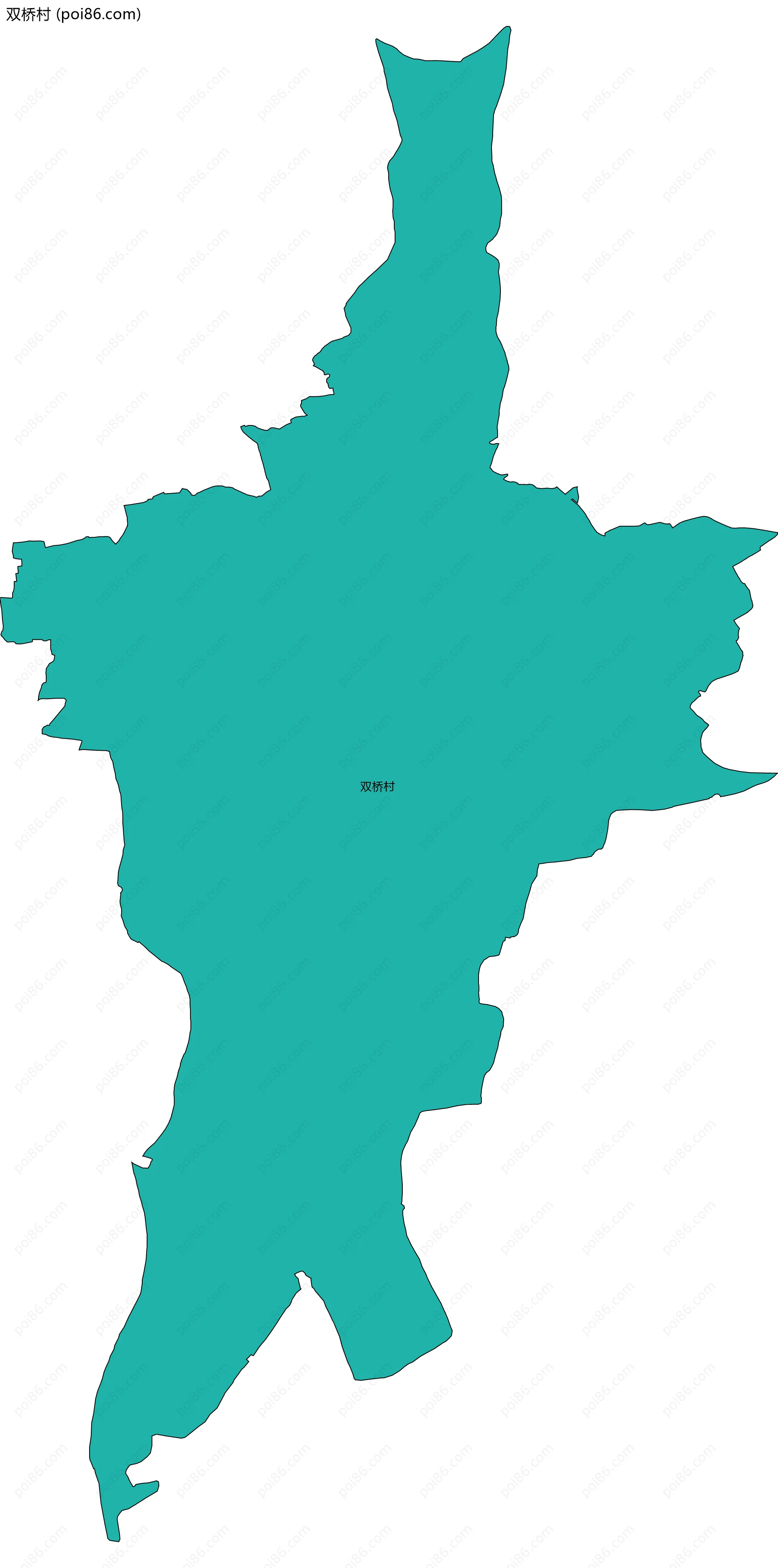双桥村边界地图