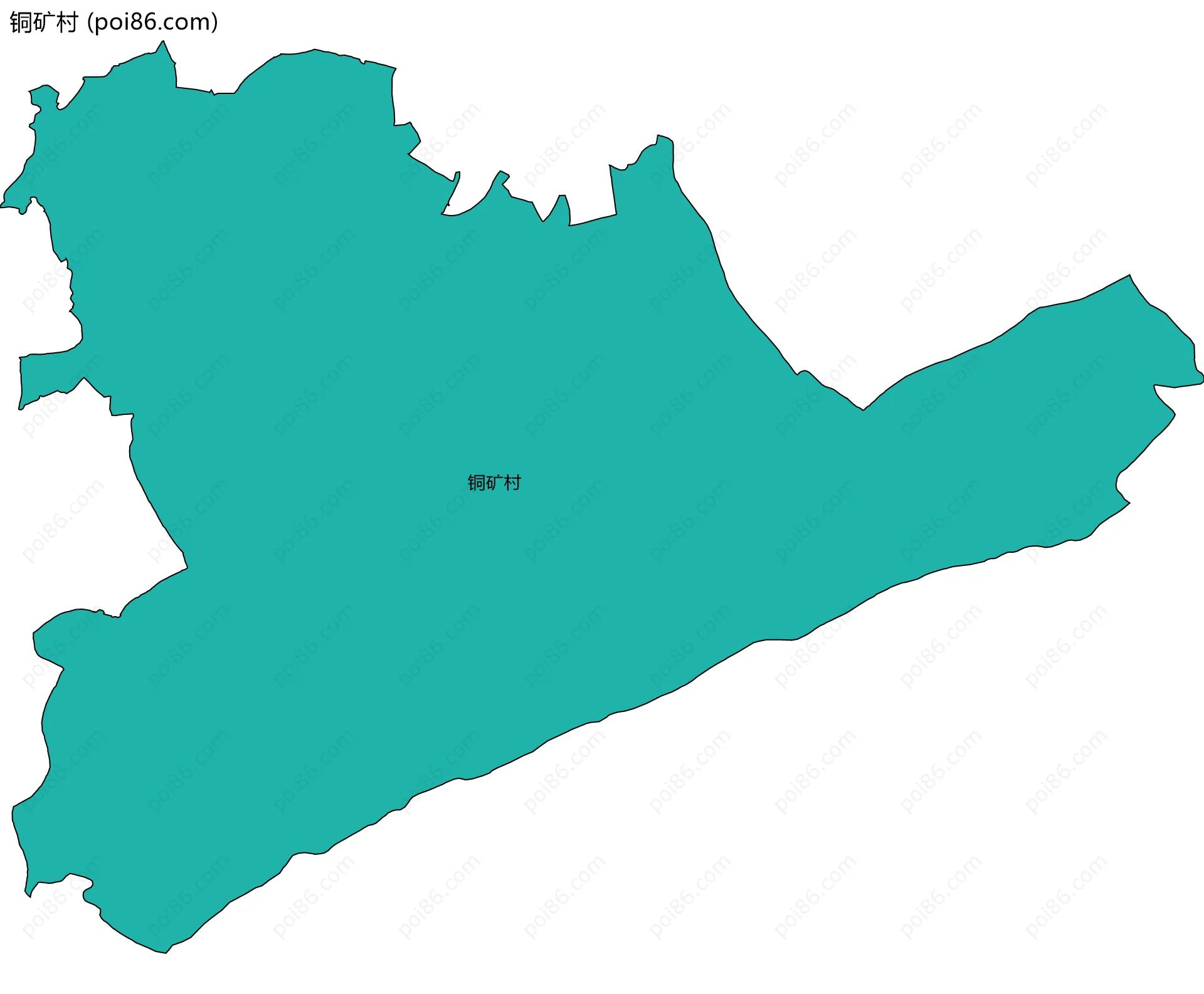 铜矿村边界地图