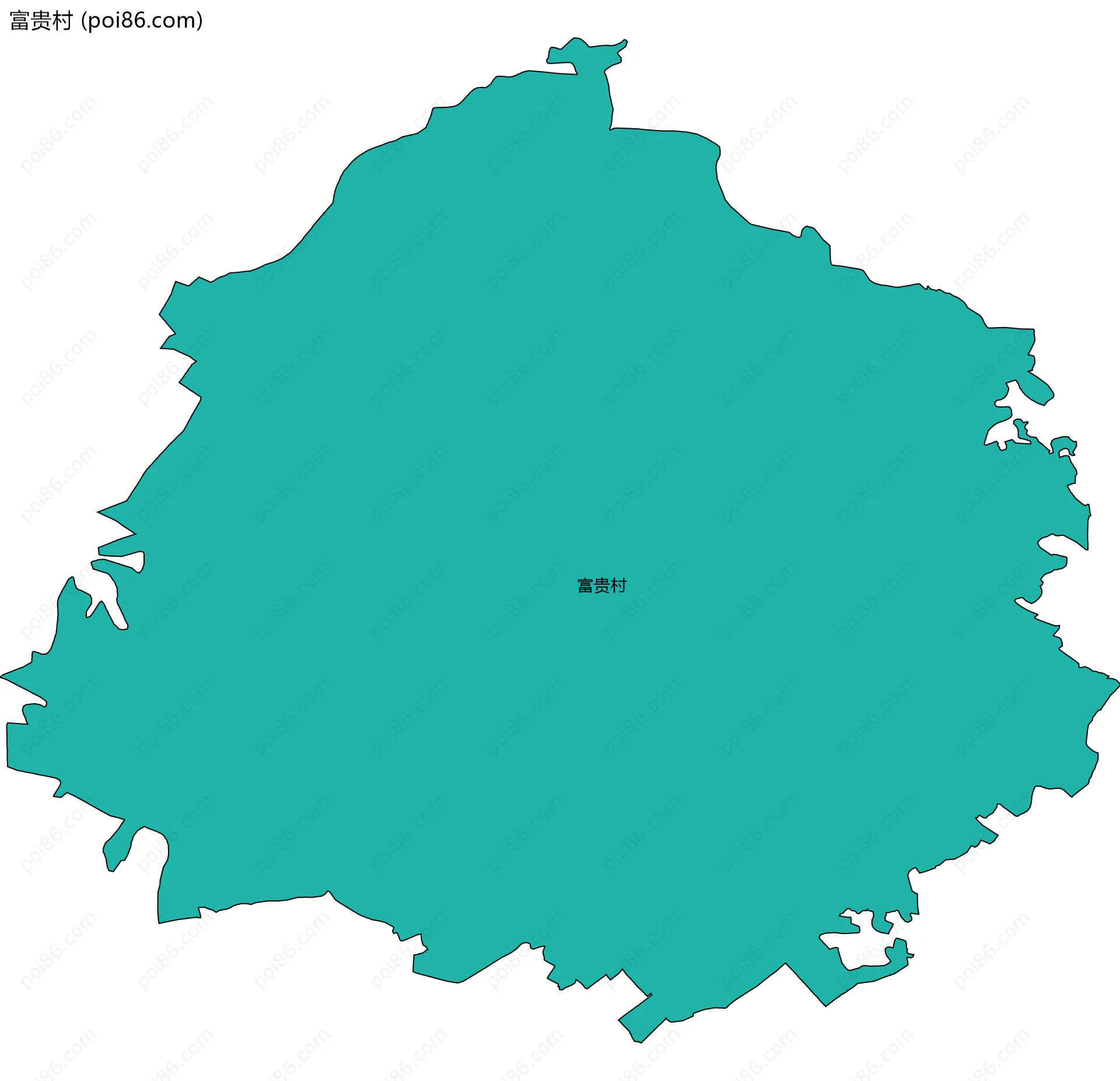 富贵村边界地图