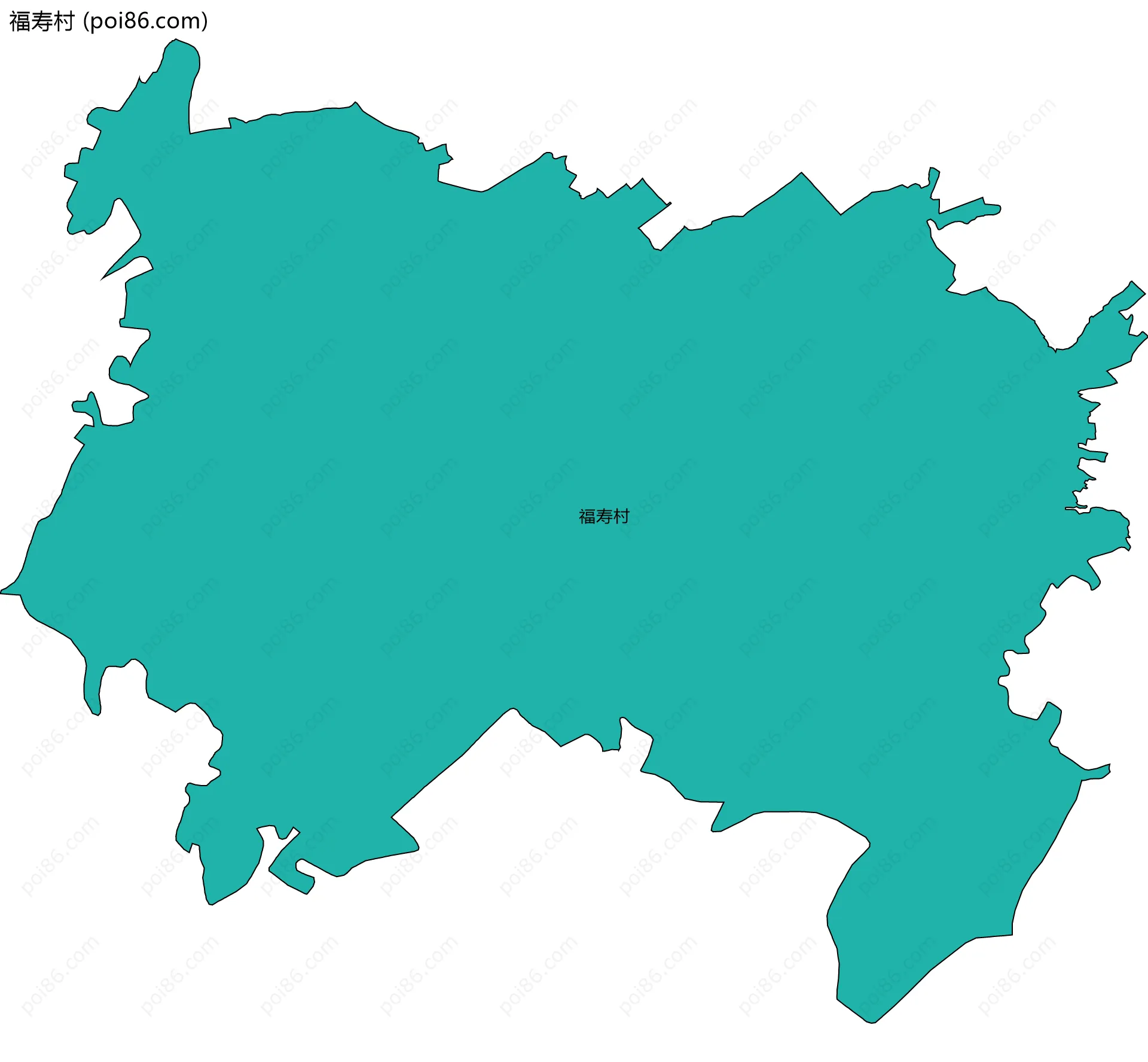 福寿村边界地图