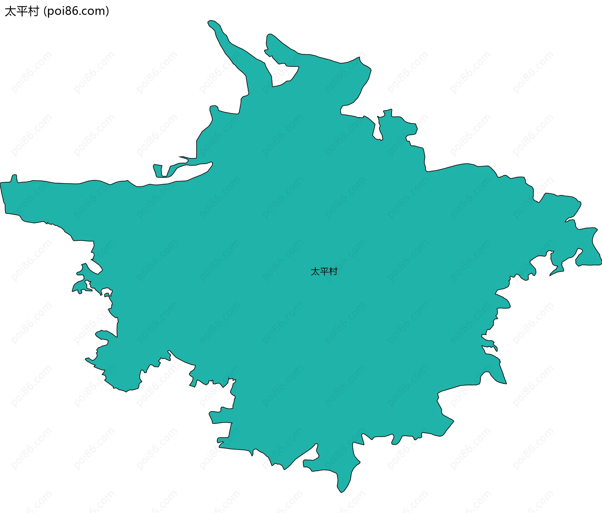 太平村边界地图