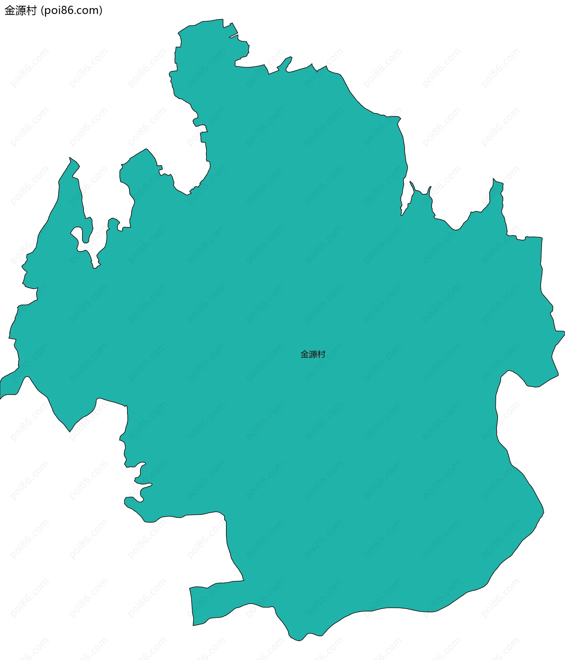 金源村边界地图