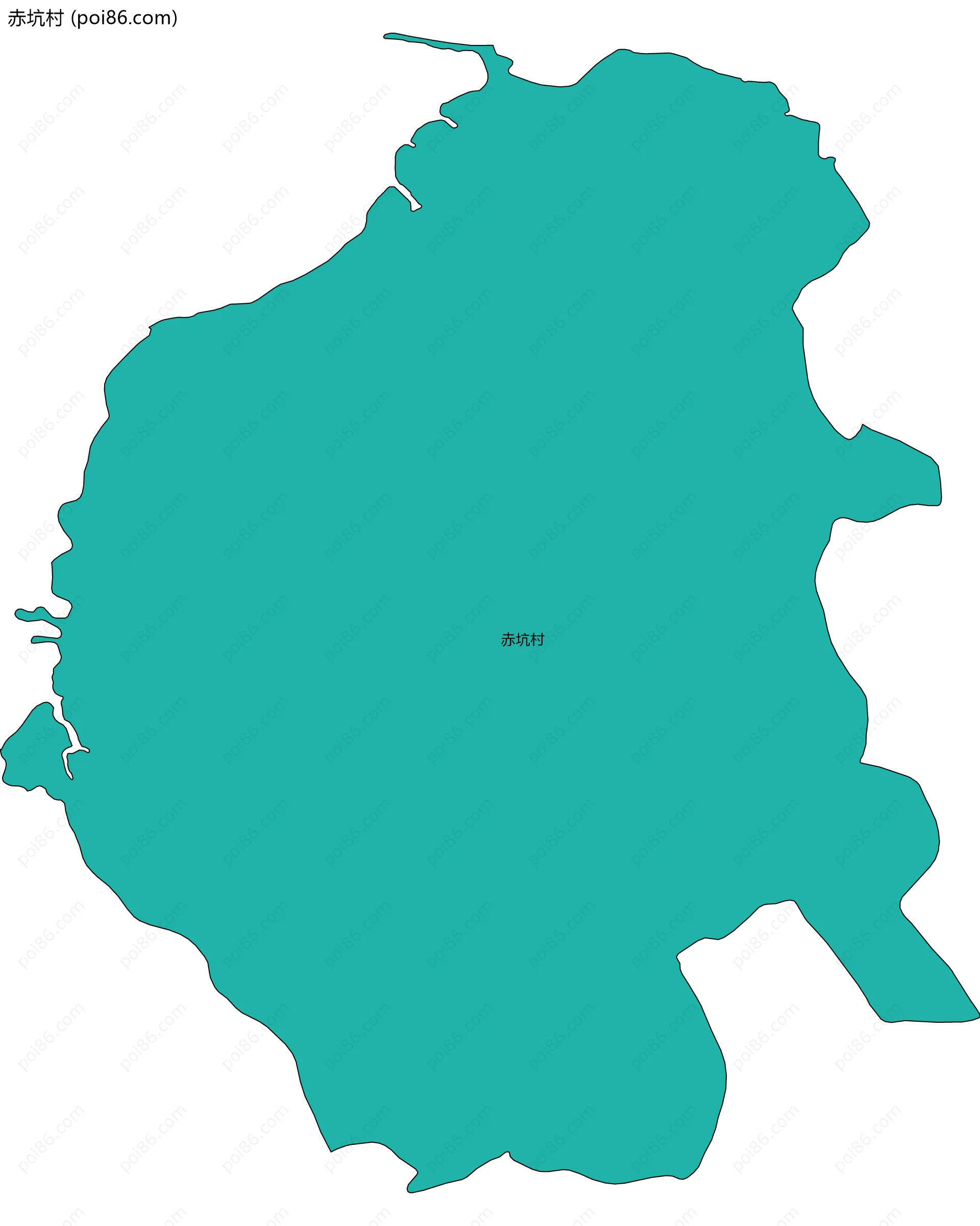 赤坑村边界地图