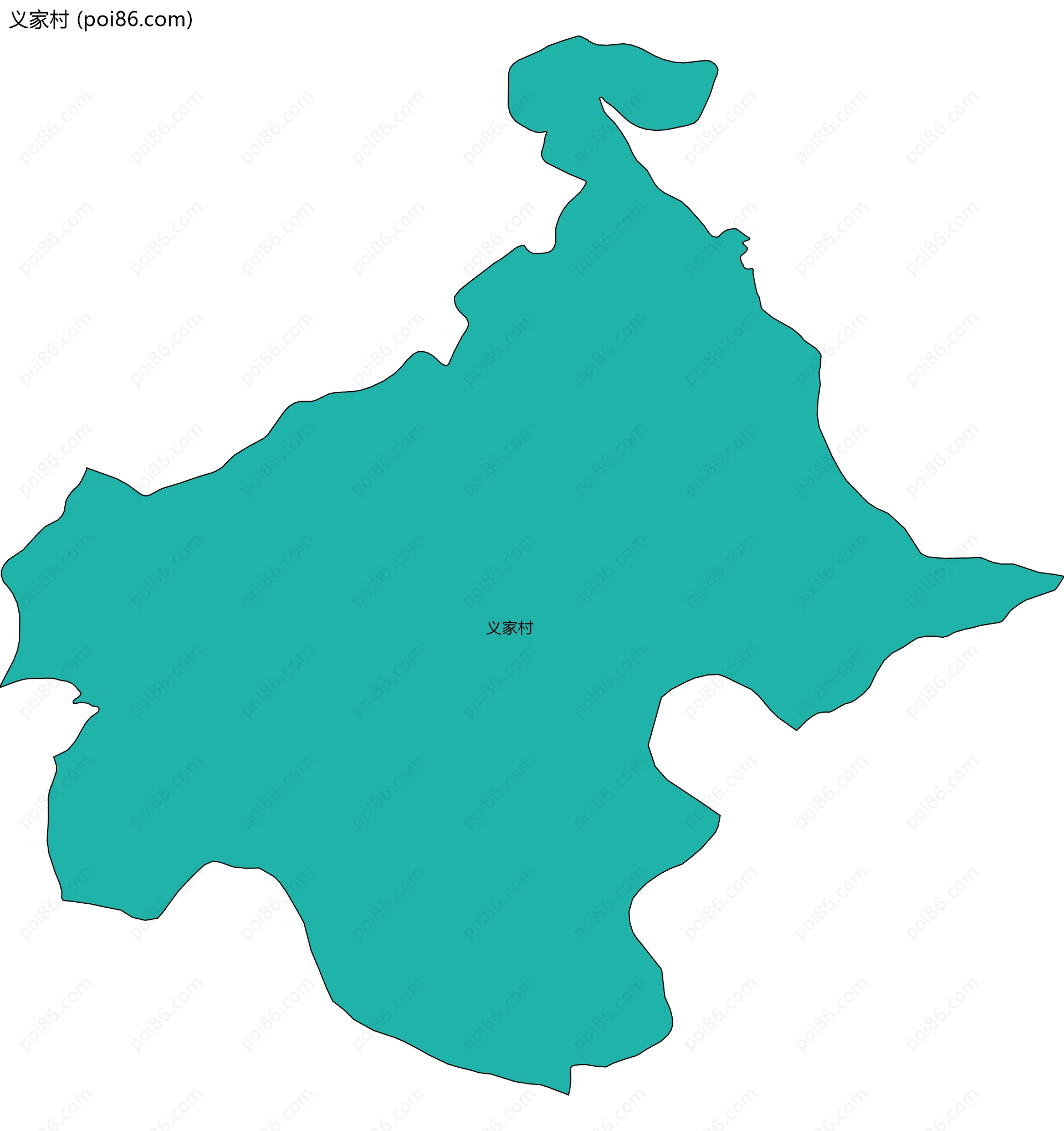 义家村边界地图