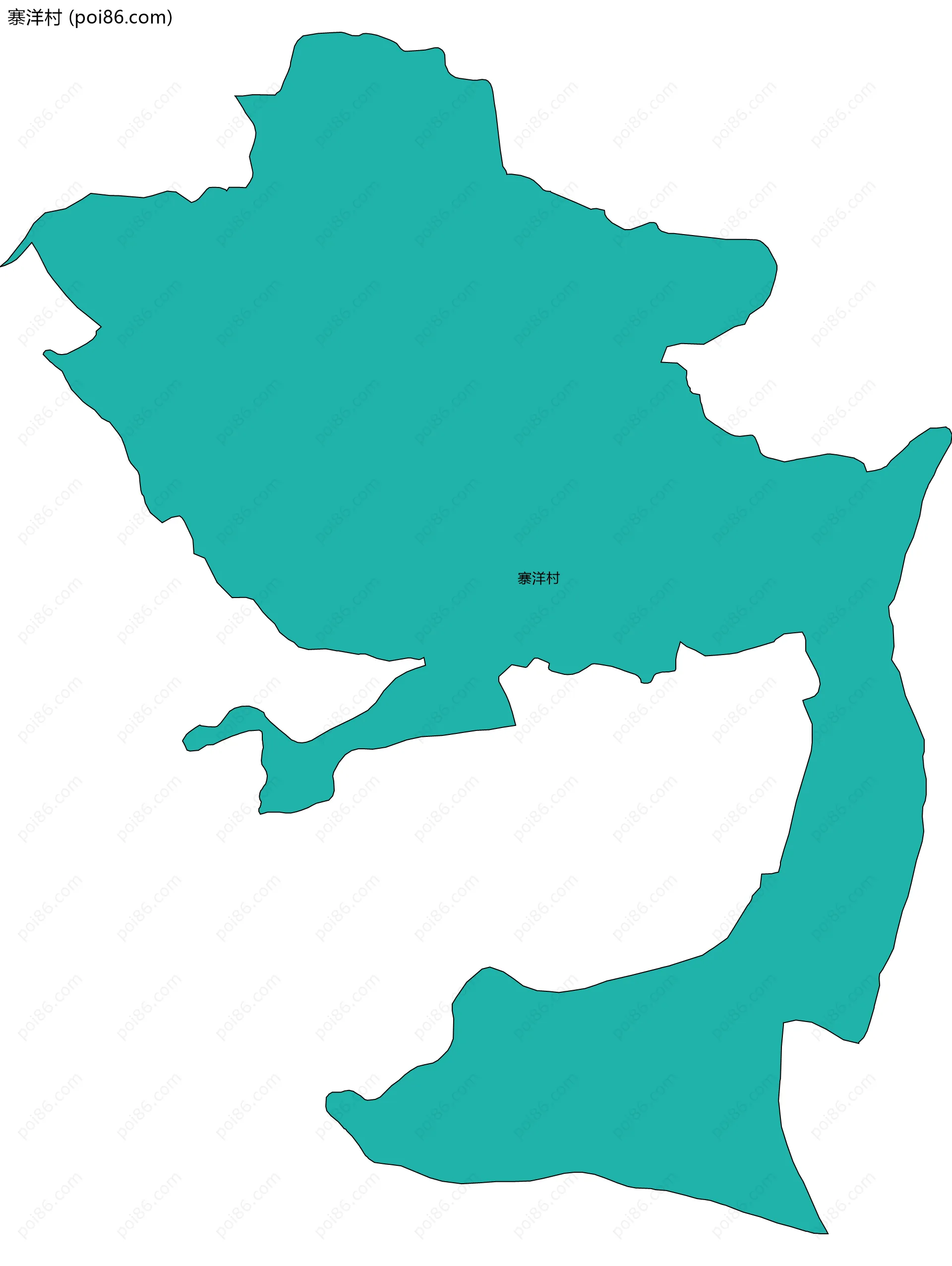 寨洋村边界地图