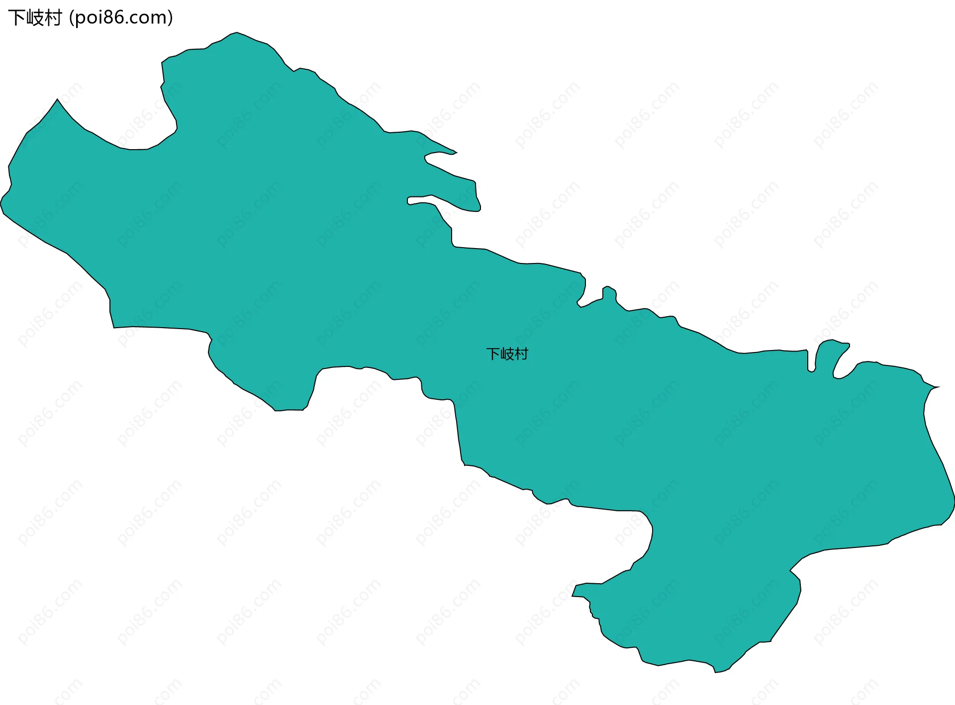 下岐村边界地图