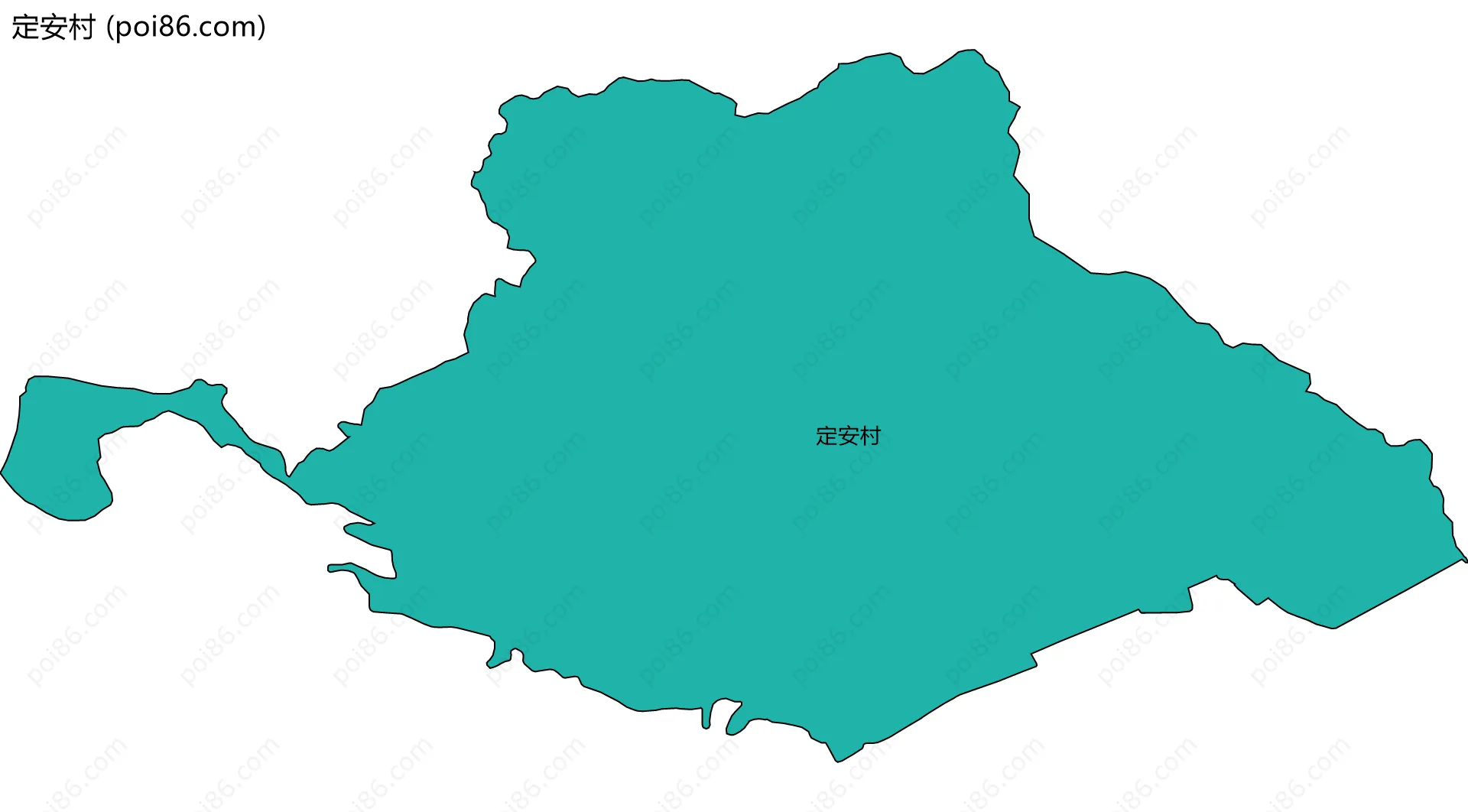 定安村边界地图