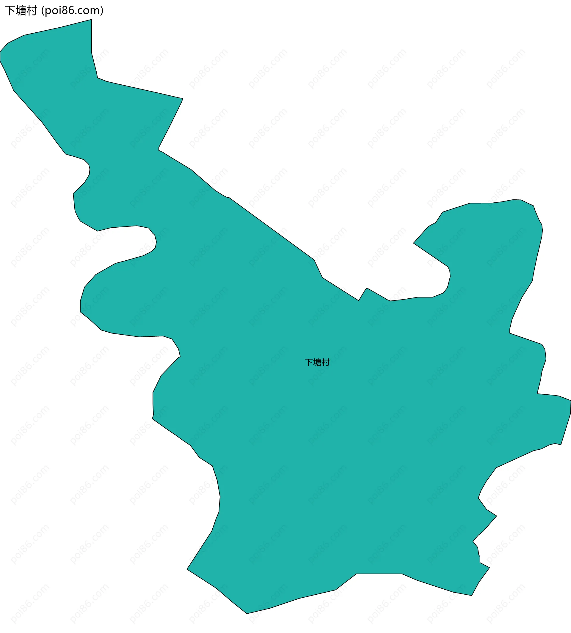 下塘村边界地图