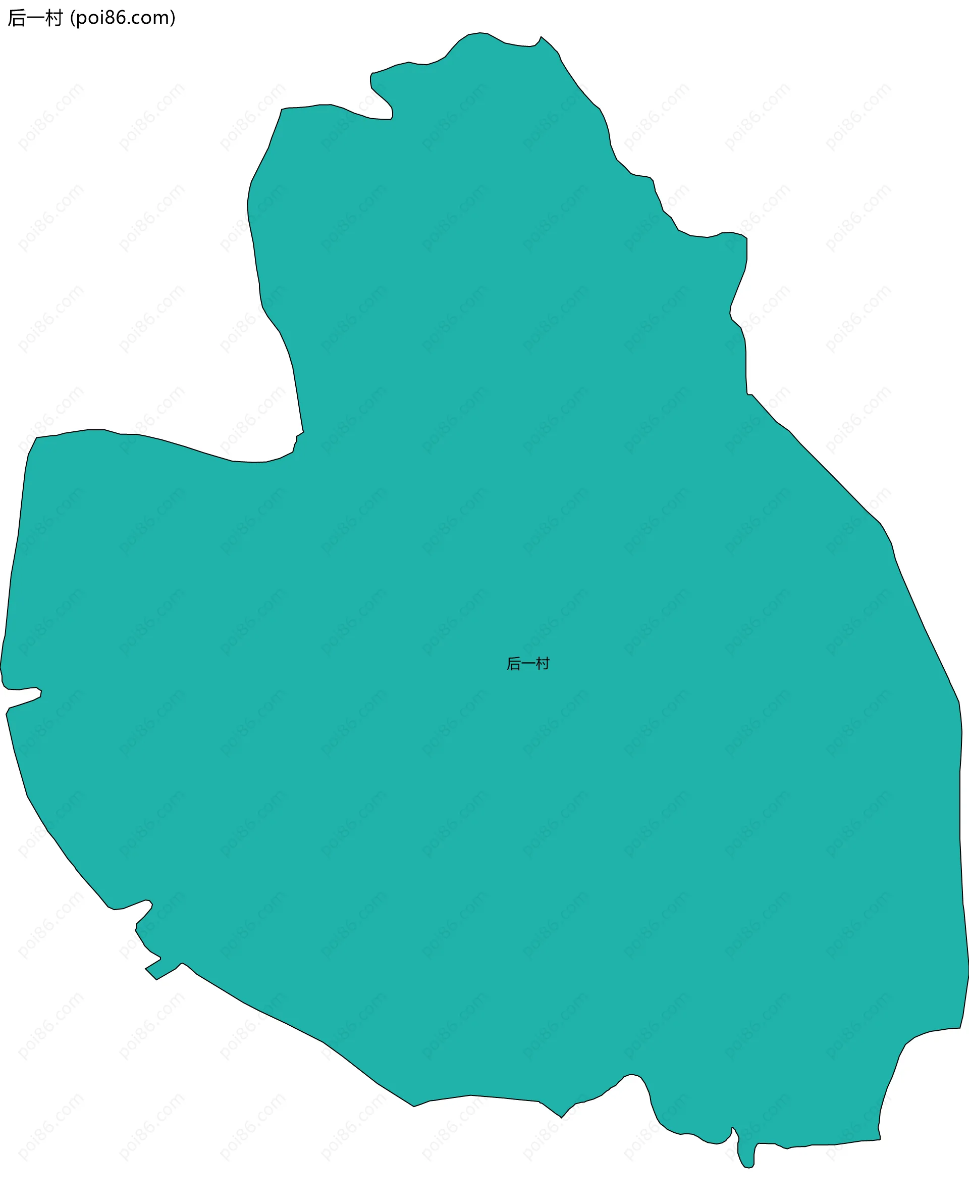 后一村边界地图