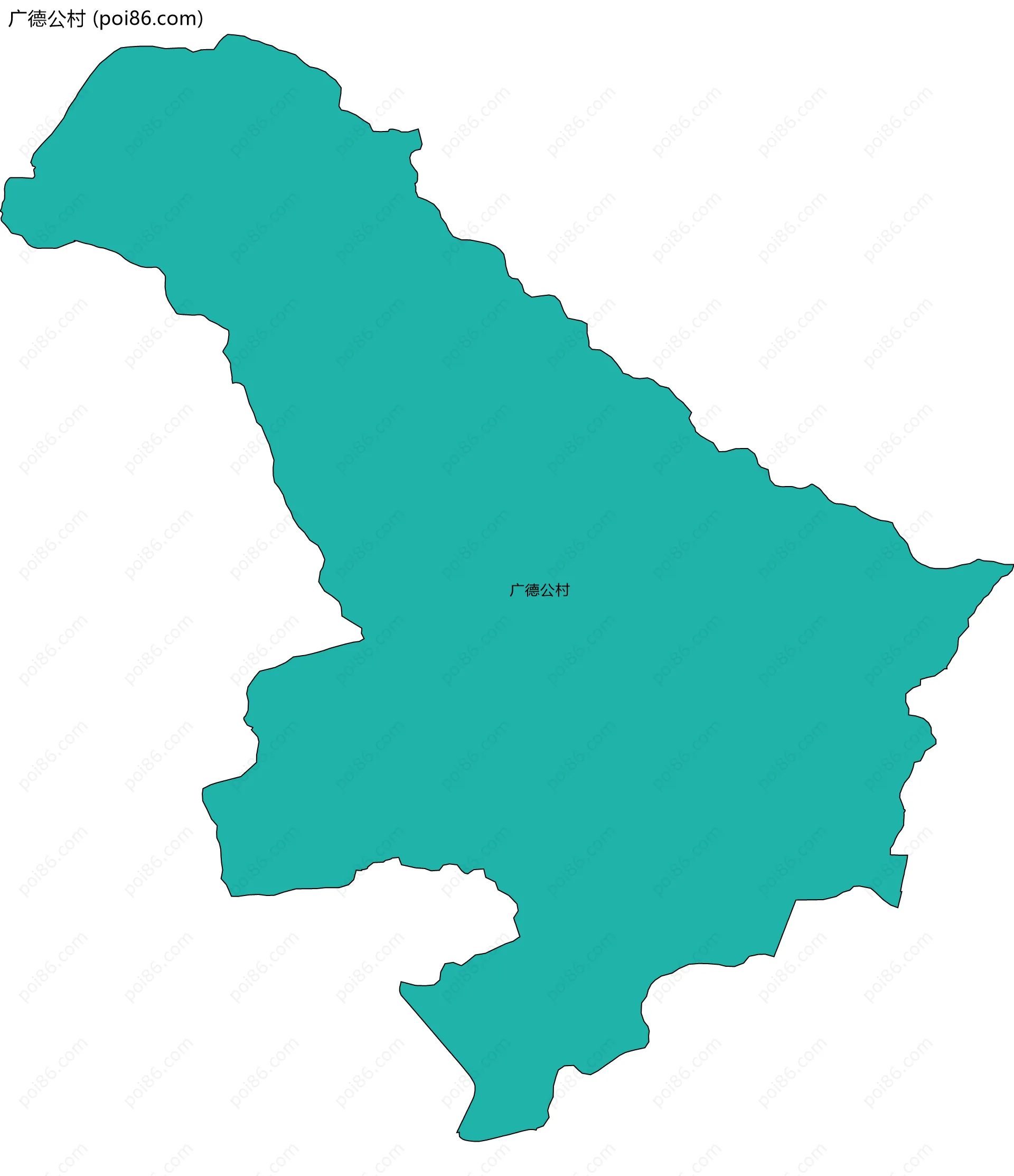 广德公村边界地图