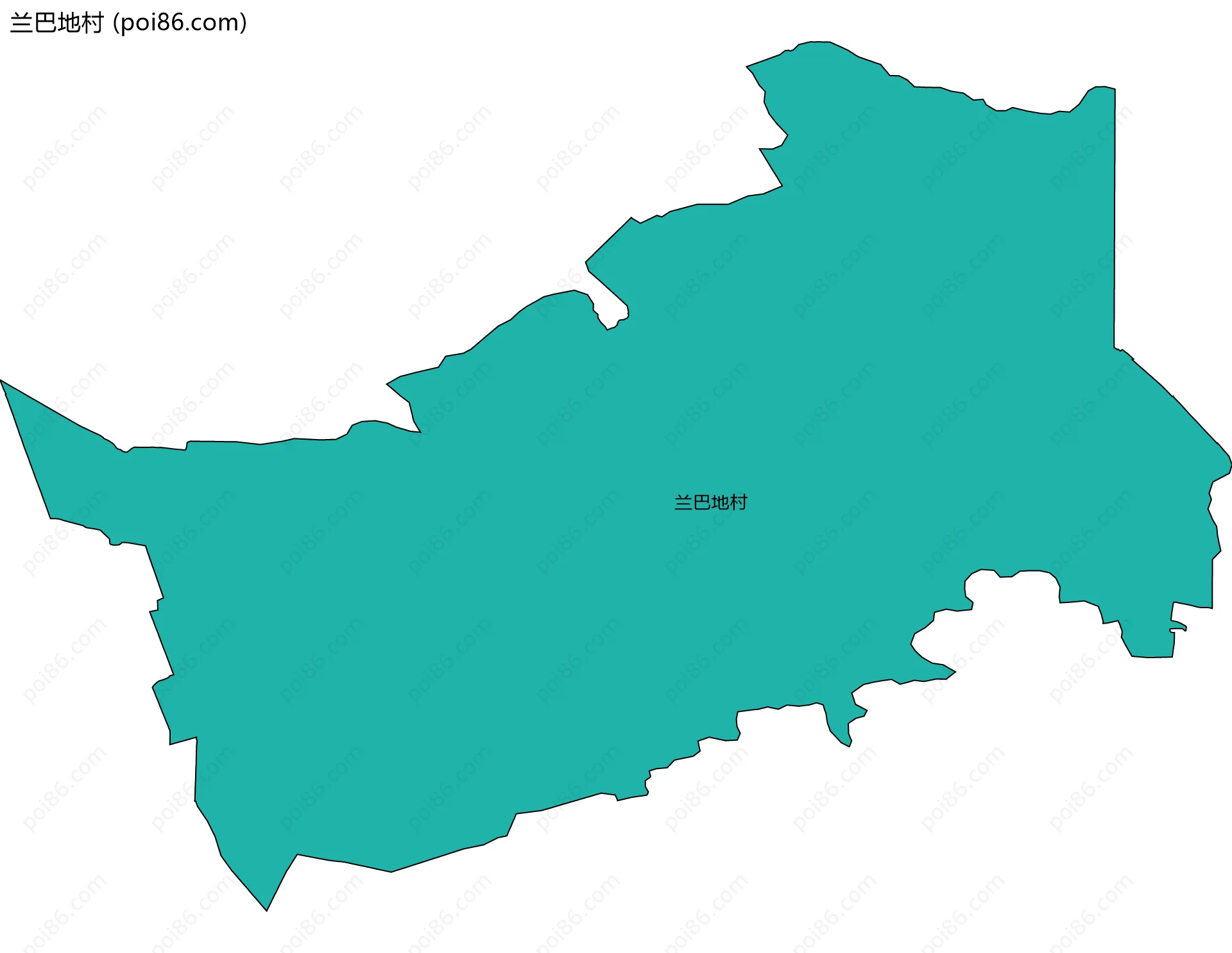 兰巴地村边界地图